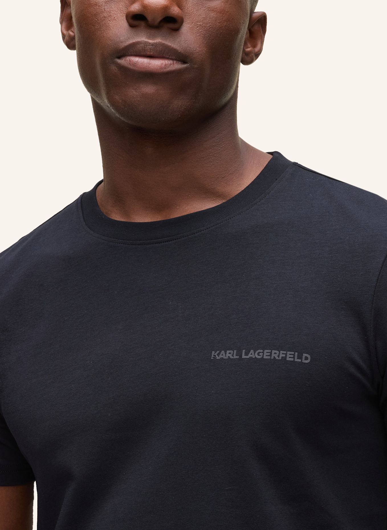 KARL LAGERFELD Top: SCHWARZ