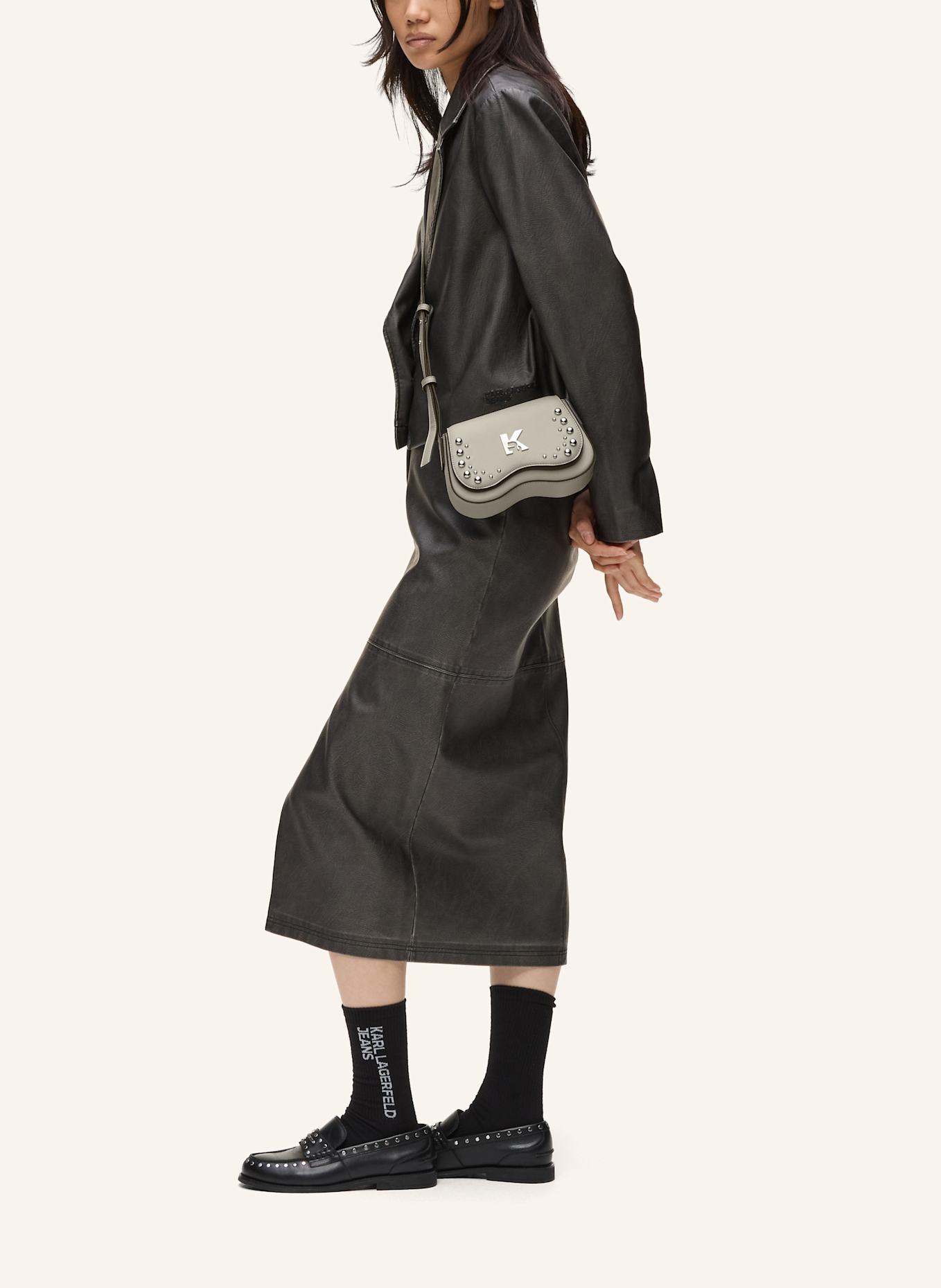 KARL LAGERFELD JEANS Umhängetasche: WEISS