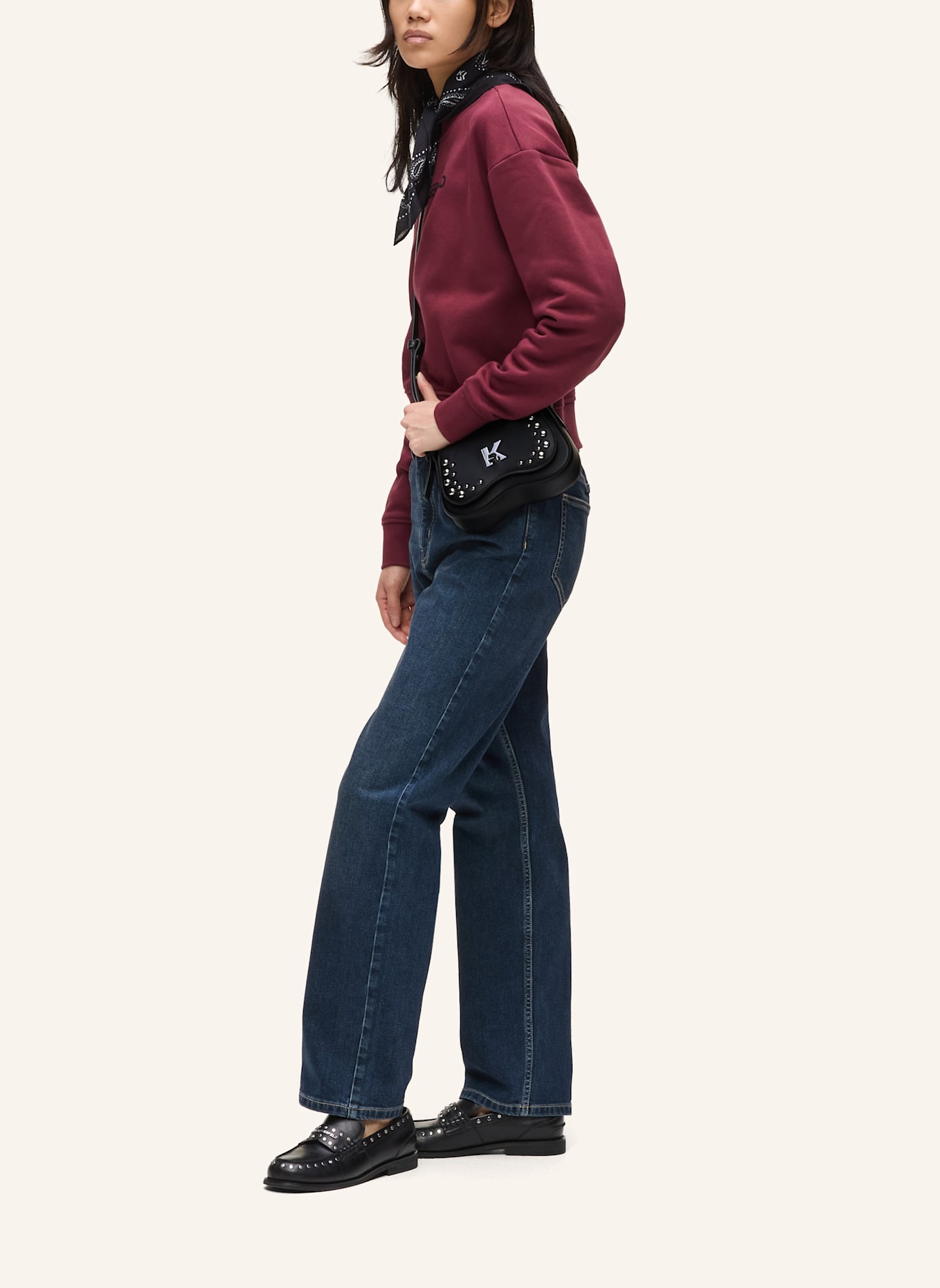 KARL LAGERFELD JEANS Umhängetasche: SCHWARZ