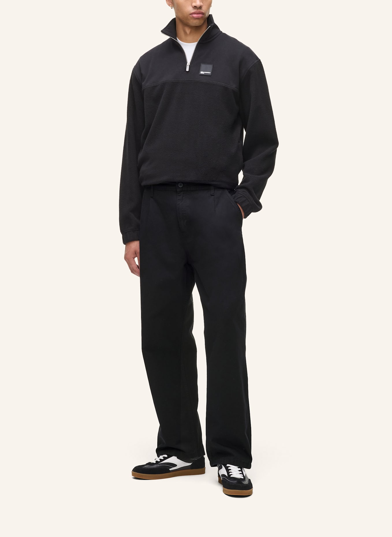 KARL LAGERFELD JEANS Hose: SCHWARZ