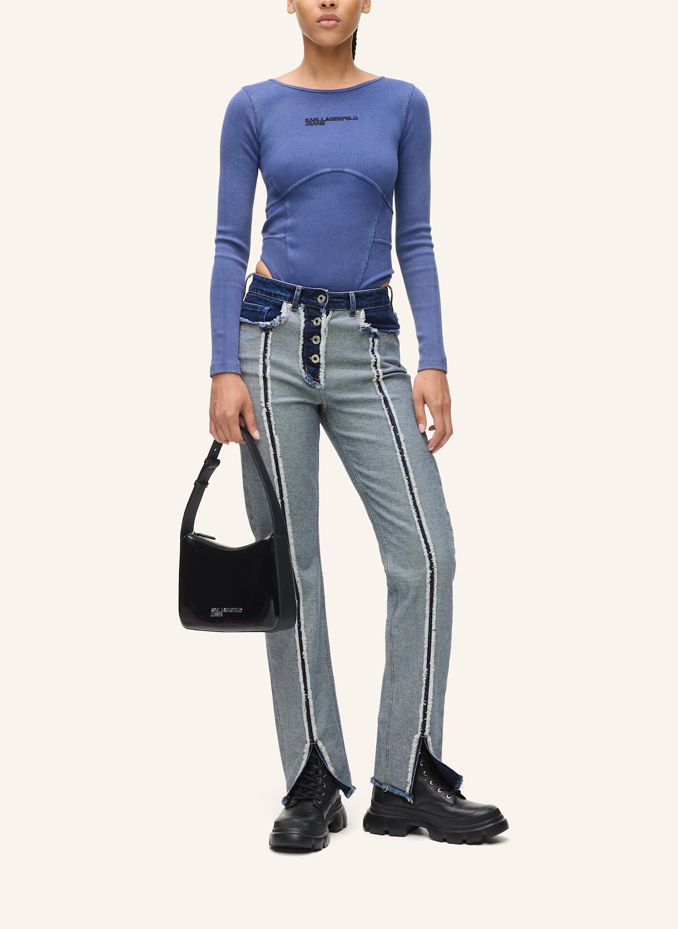 KARL LAGERFELD JEANS Jeans: DUNKELBLAU