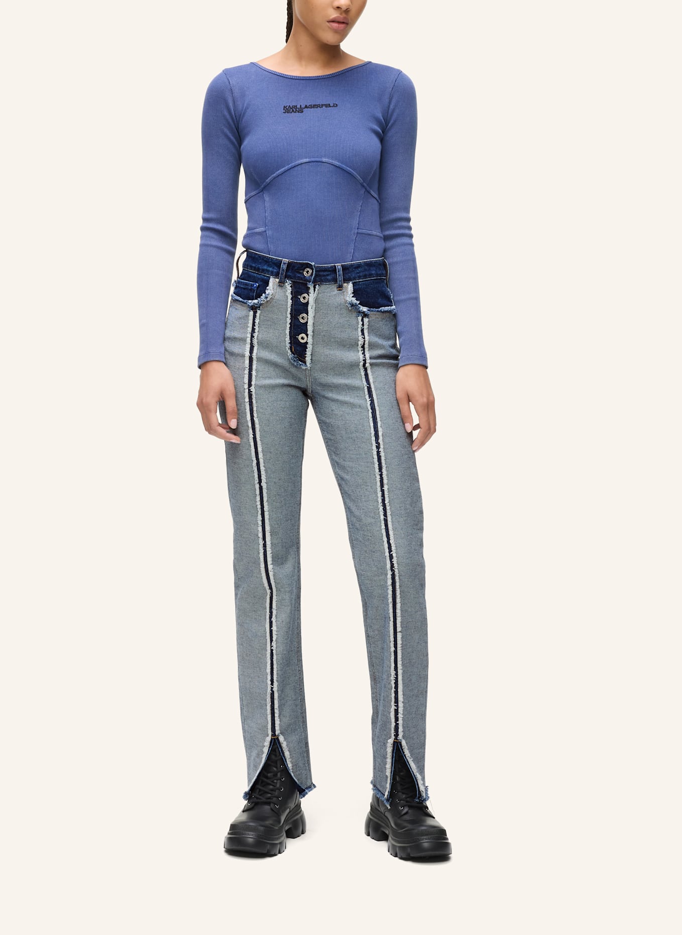 KARL LAGERFELD JEANS Jeans: DUNKELBLAU