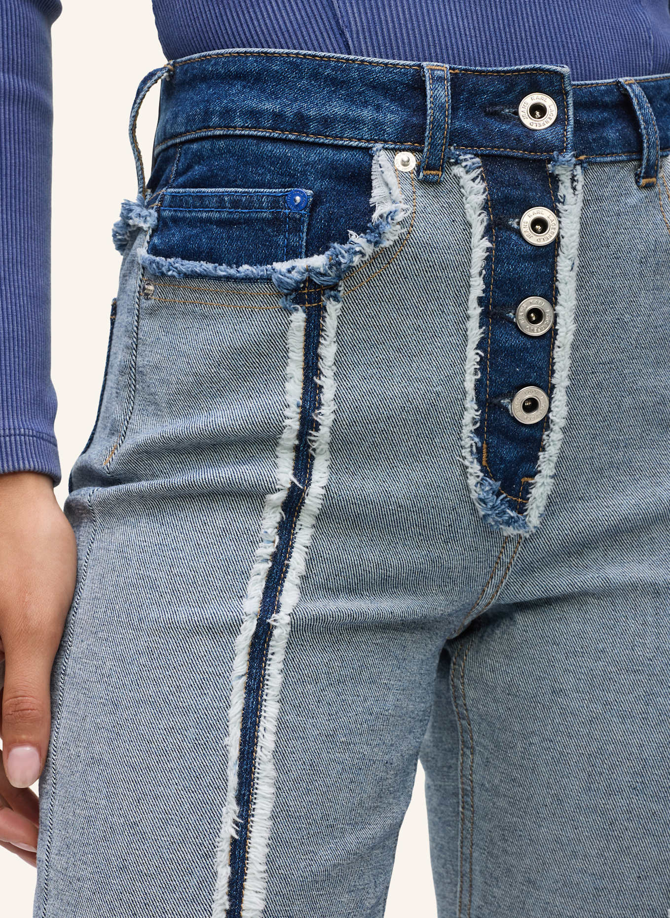 KARL LAGERFELD JEANS Jeans: DUNKELBLAU