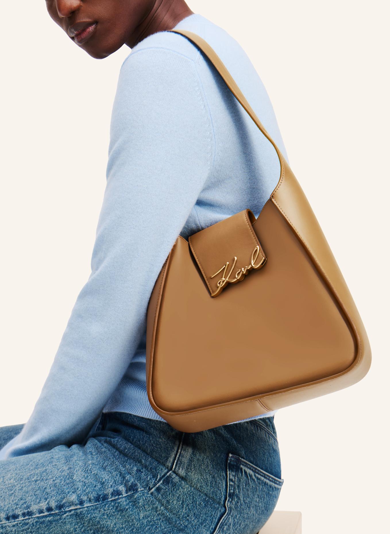 KARL LAGERFELD Hobo-Bag: CAMEL