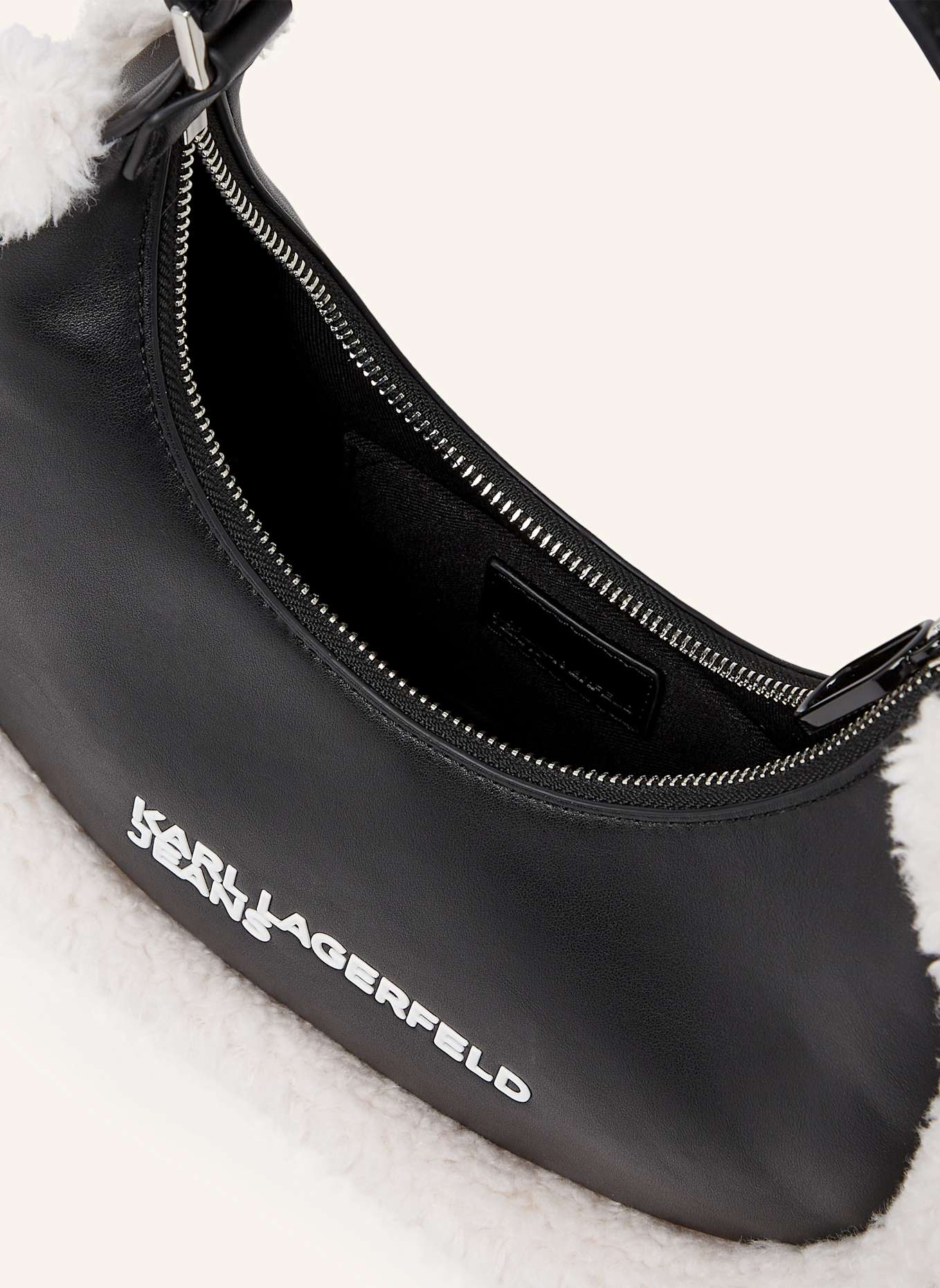 KARL LAGERFELD JEANS Schultertasche: SCHWARZ