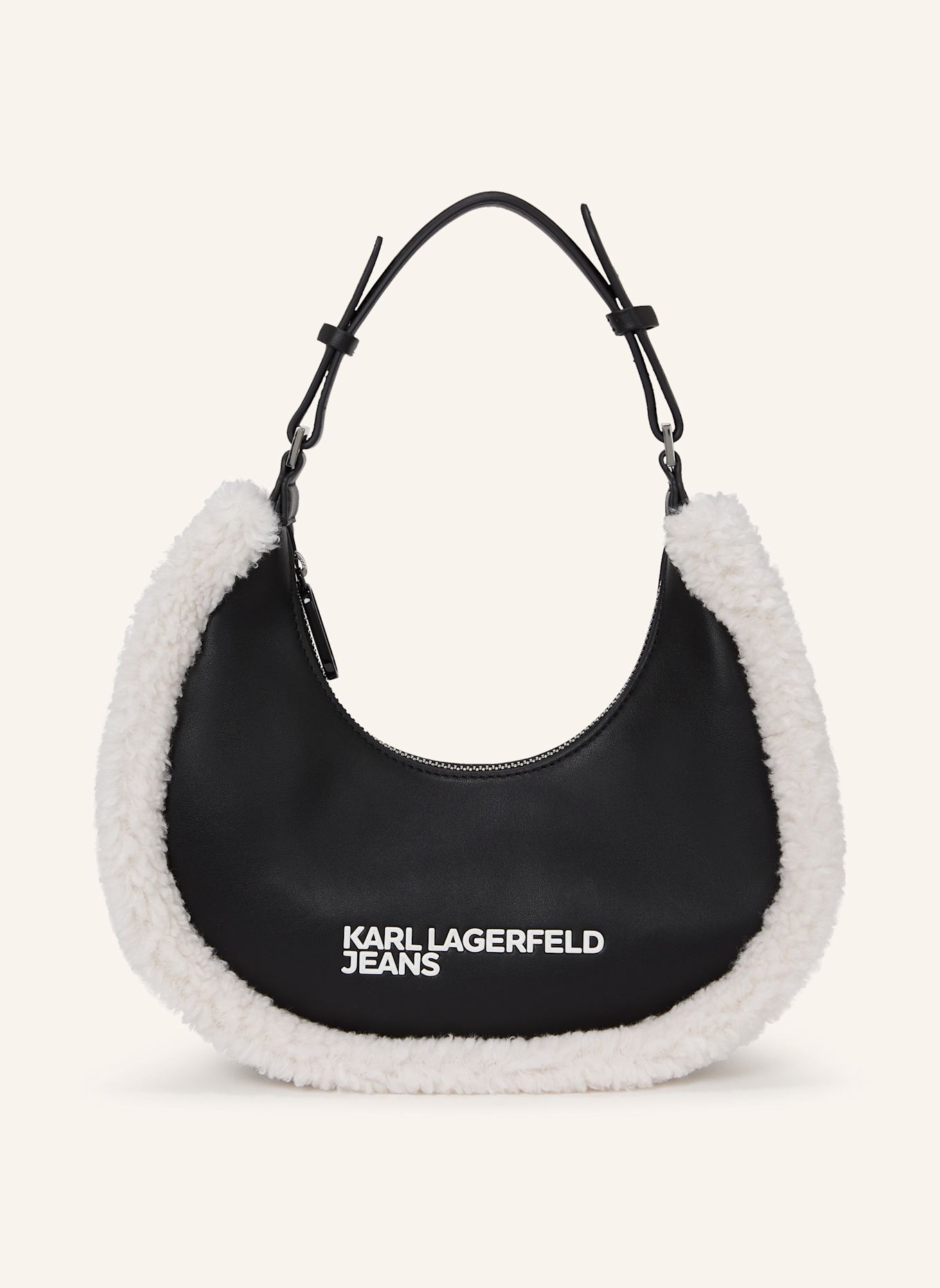 KARL LAGERFELD JEANS Schultertasche: SCHWARZ
