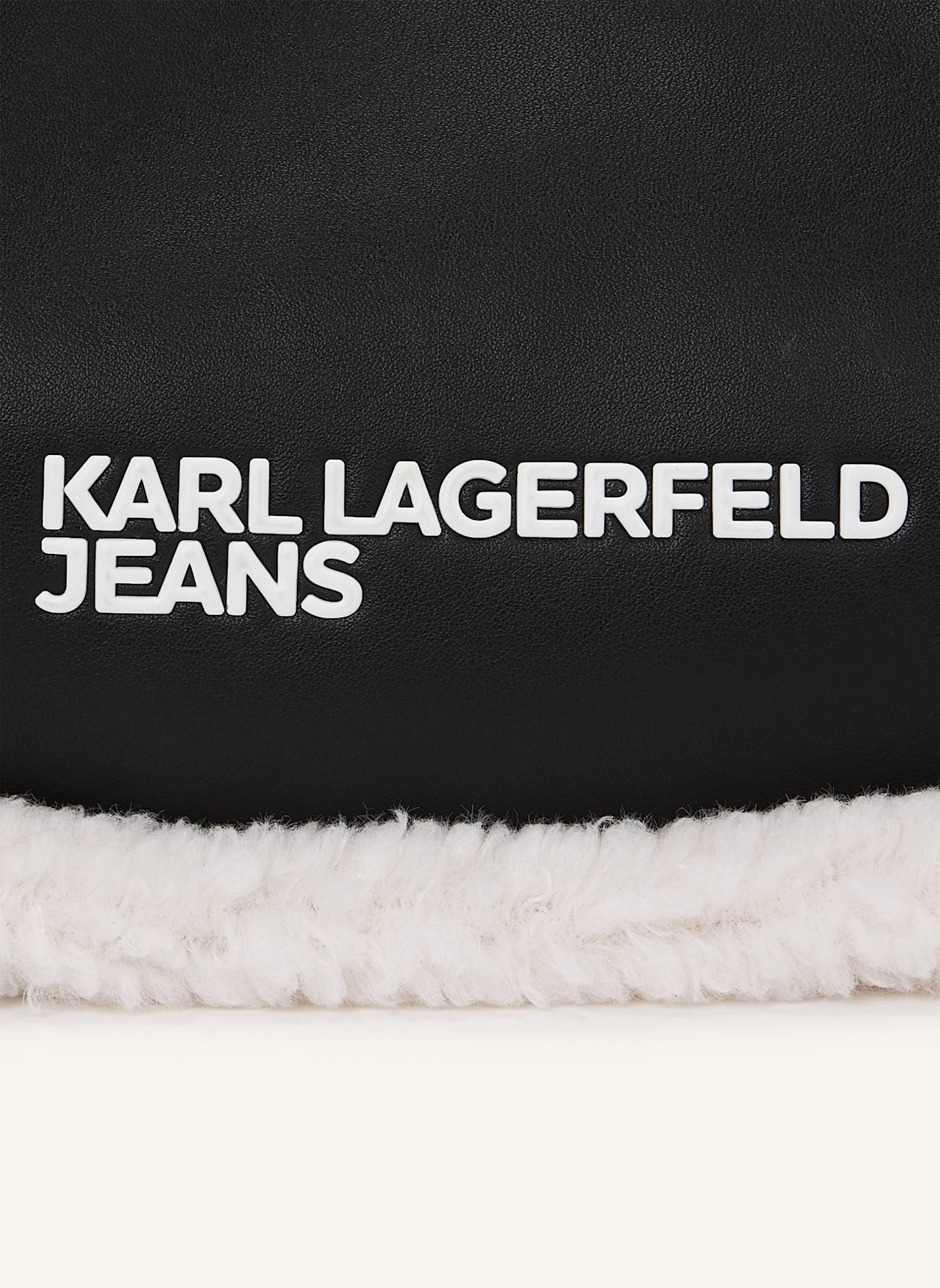 KARL LAGERFELD JEANS Schultertasche: SCHWARZ