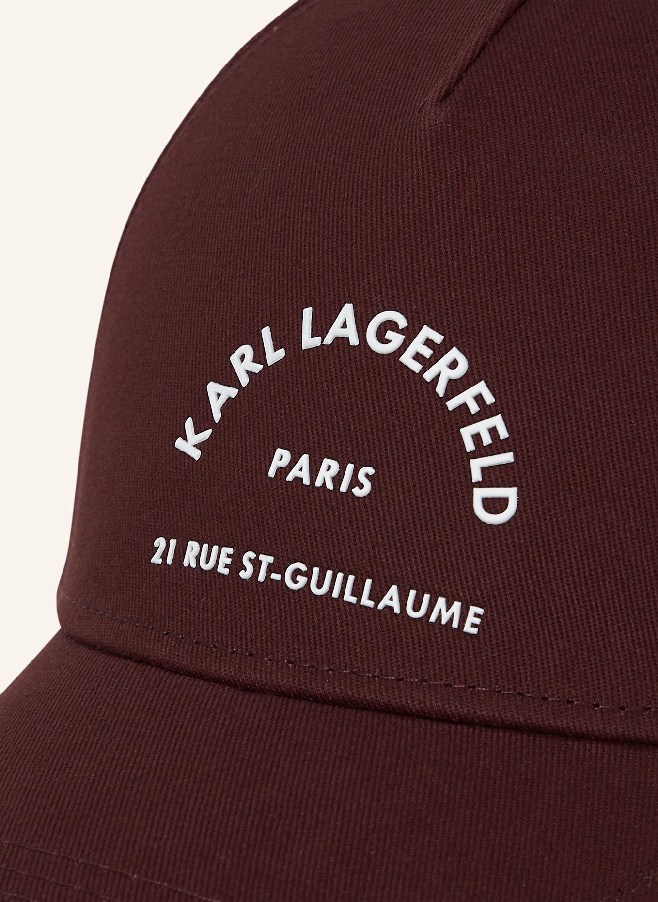KARL LAGERFELD Hut: DUNKELROT