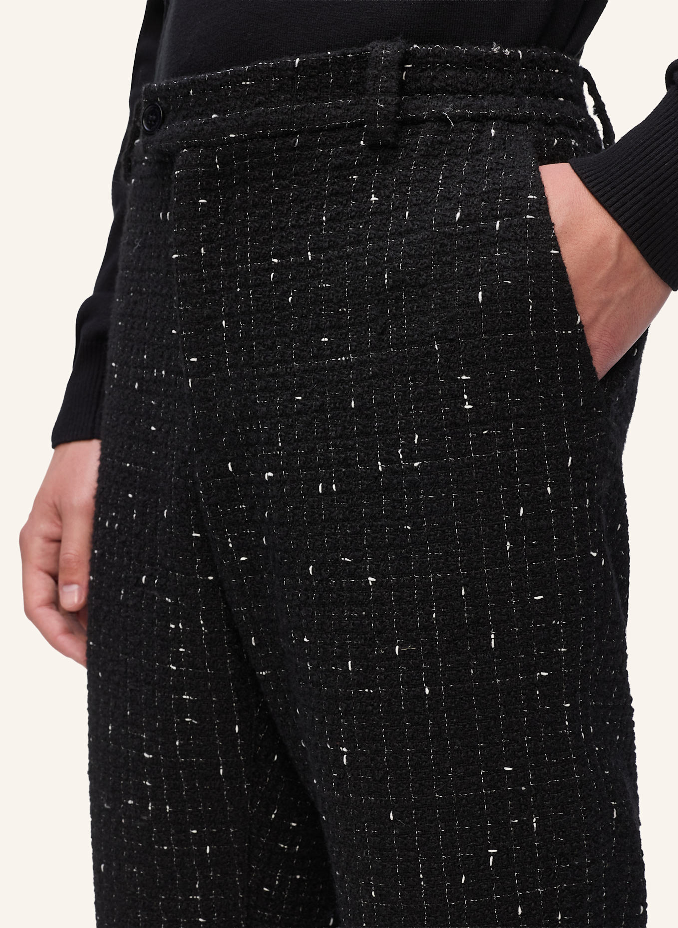 KARL LAGERFELD Hose: SCHWARZ