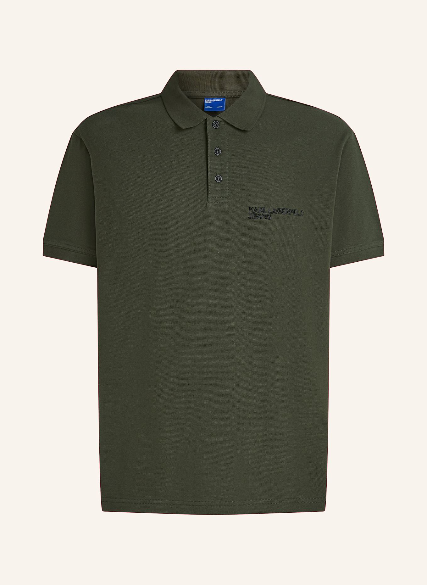 KARL LAGERFELD JEANS Poloshirt: DUNKELGRÜN