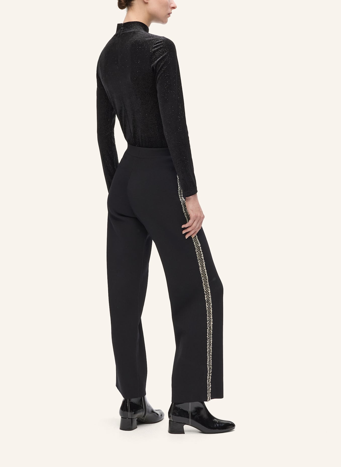 KARL LAGERFELD Hose: SCHWARZ