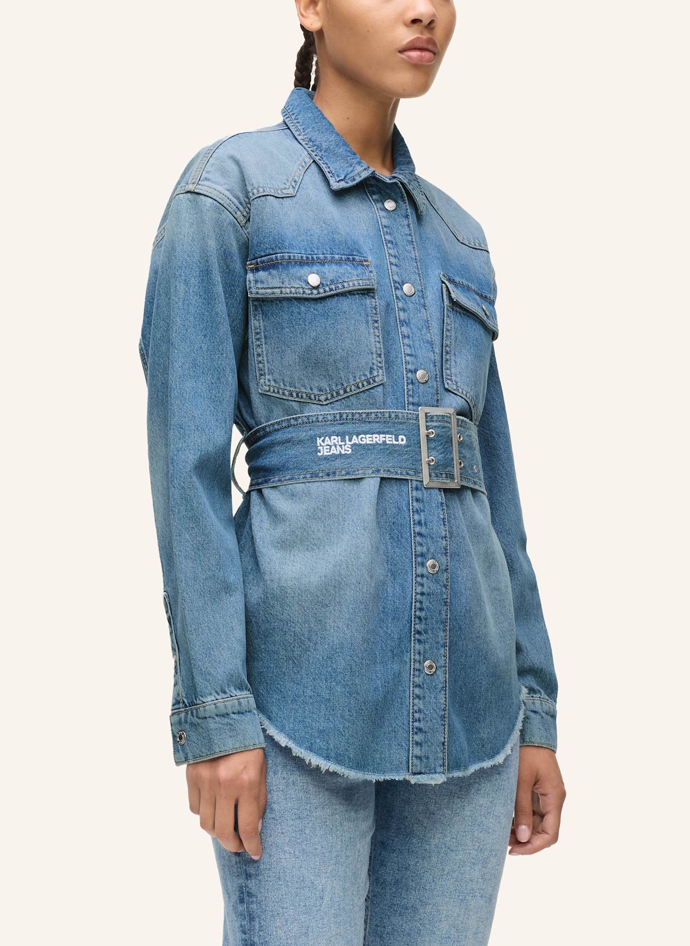 KARL LAGERFELD JEANS Bluse: BLAU