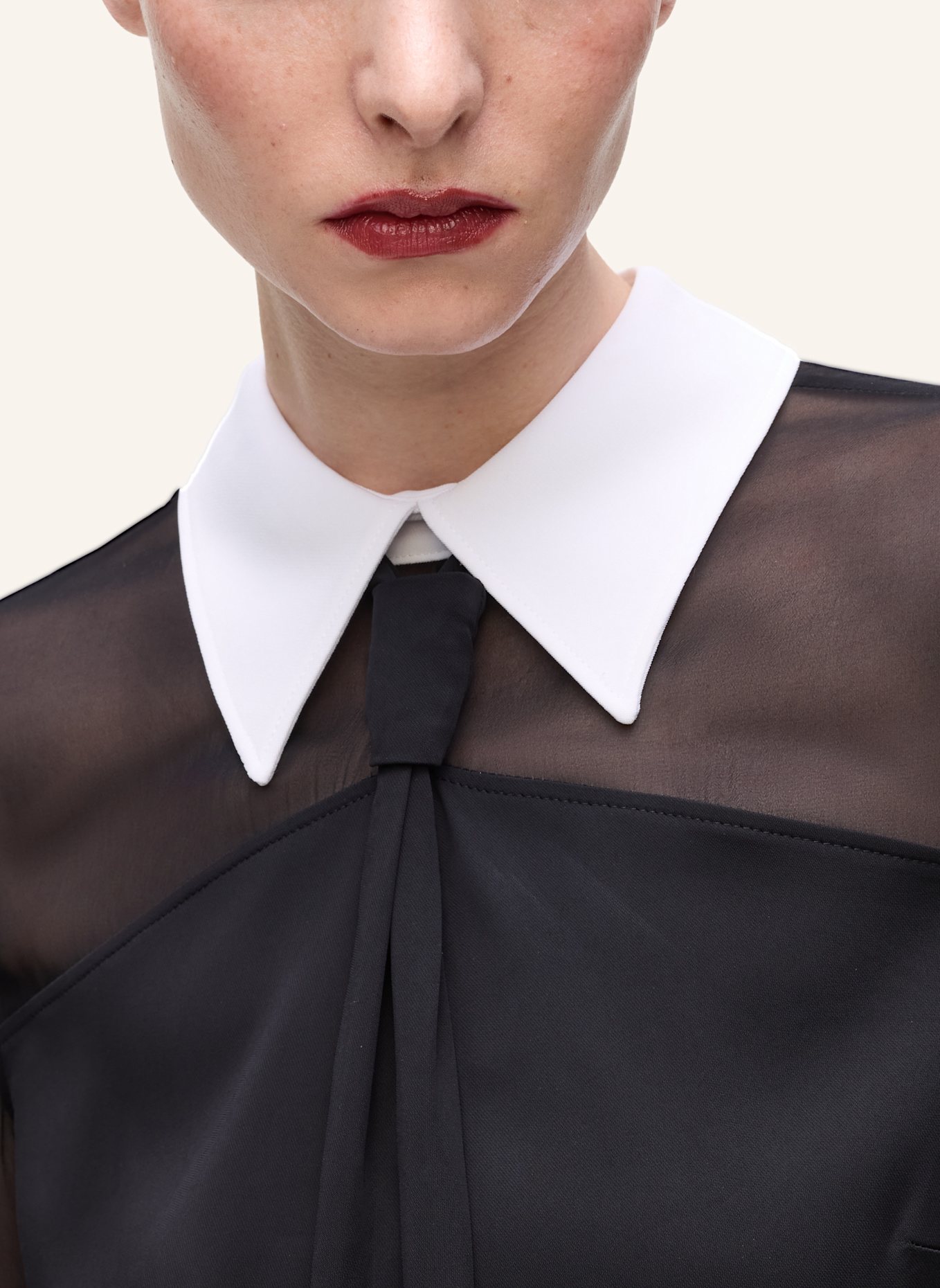 KARL LAGERFELD Bluse: SCHWARZ