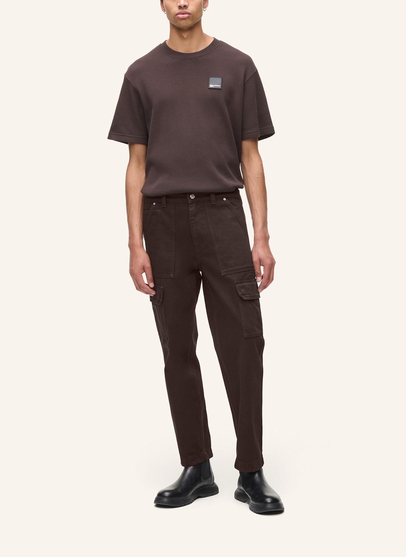 KARL LAGERFELD JEANS Hose: DUNKELBRAUN