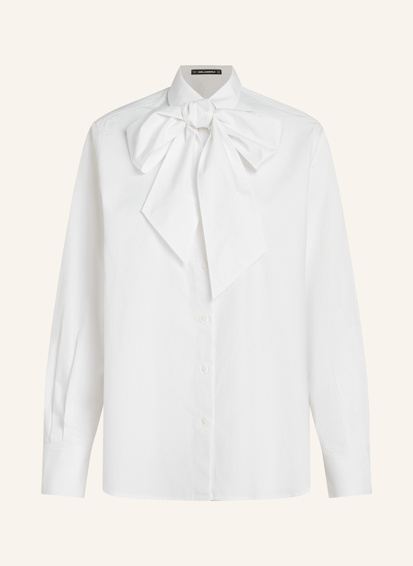 KARL LAGERFELD Bluse: WEISS