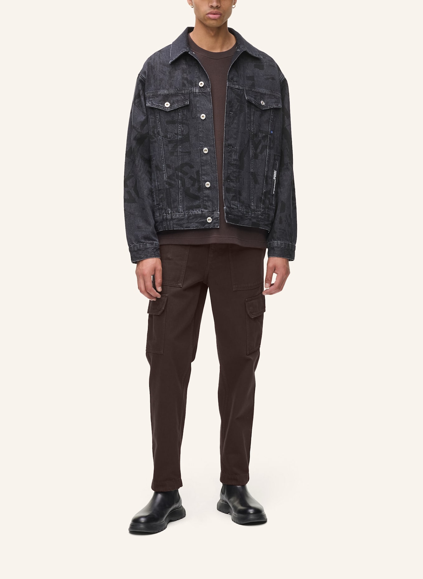 KARL LAGERFELD JEANS Hose: DUNKELBRAUN