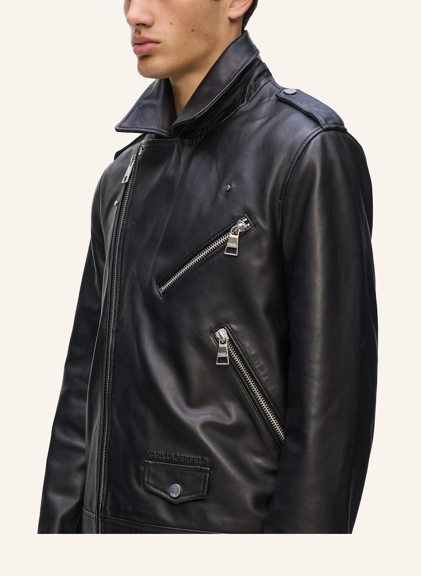 KARL LAGERFELD Jacke: SCHWARZ