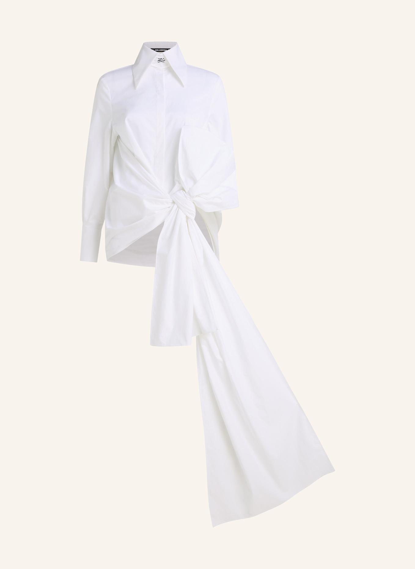 KARL LAGERFELD KL STUDIO Bluse: WEISS