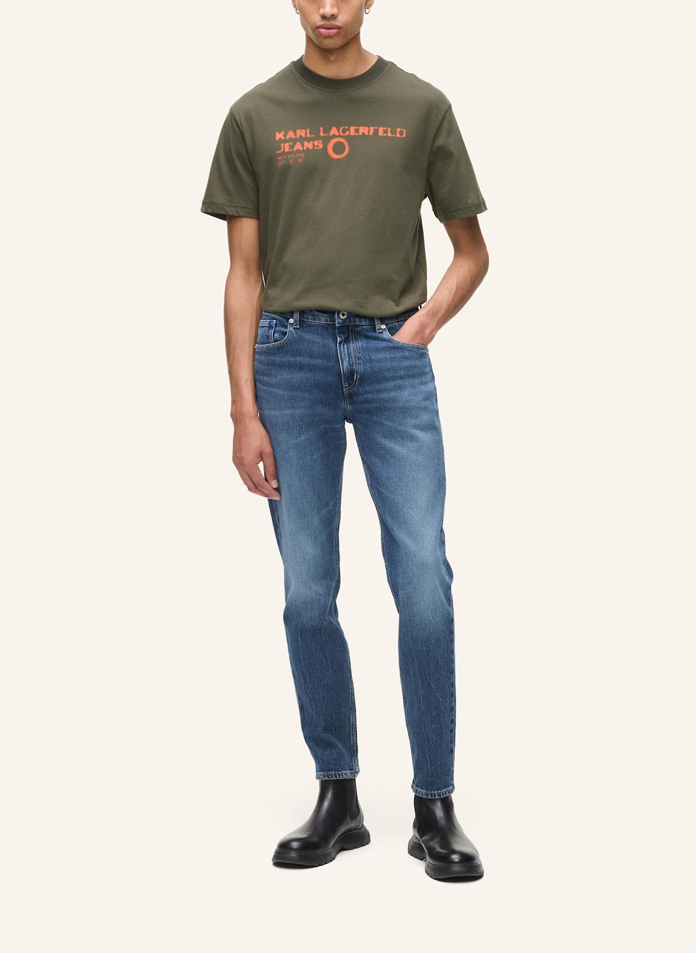 KARL LAGERFELD JEANS Jeans: DUNKELBLAU