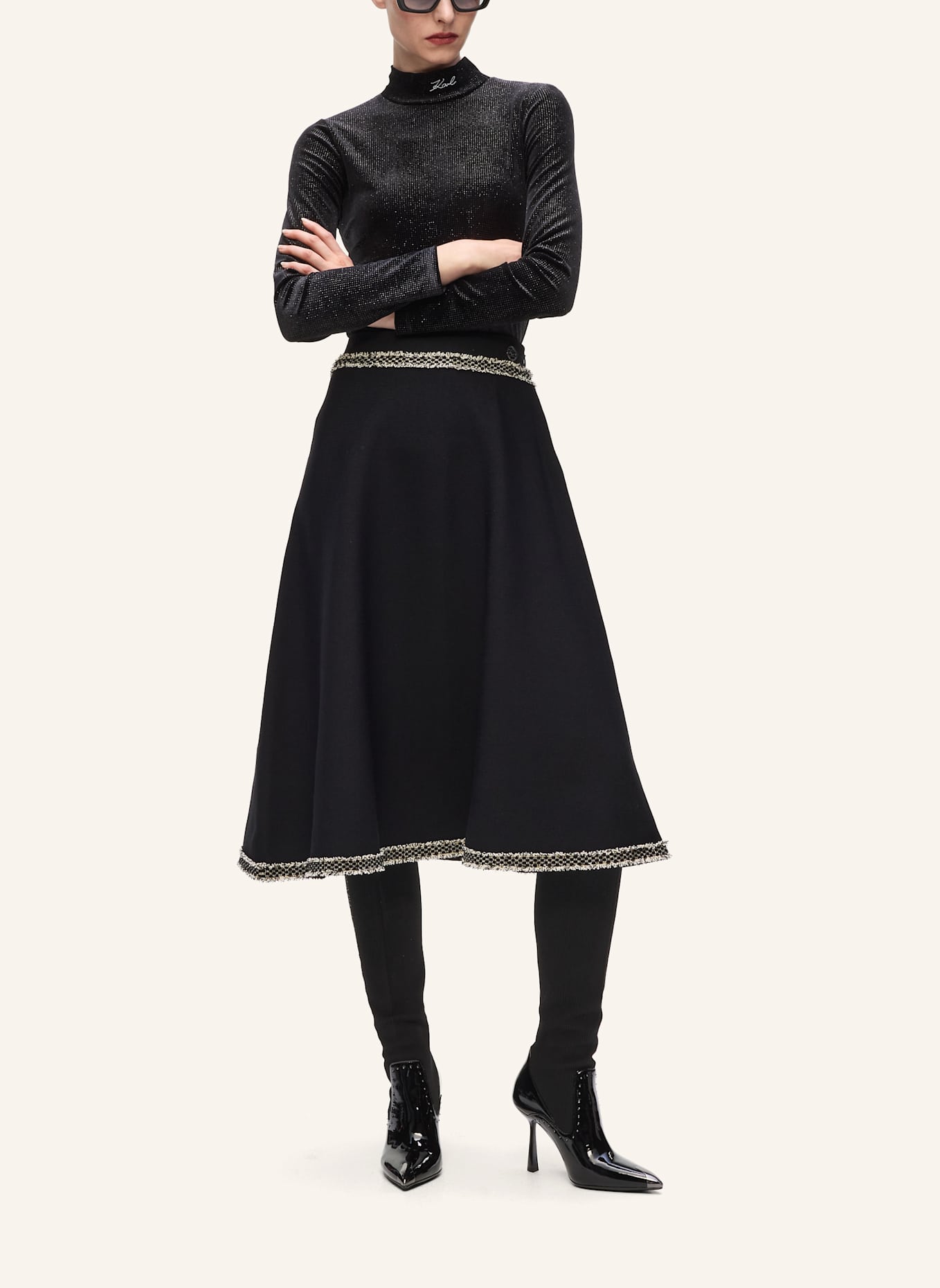 KARL LAGERFELD Rock: SCHWARZ