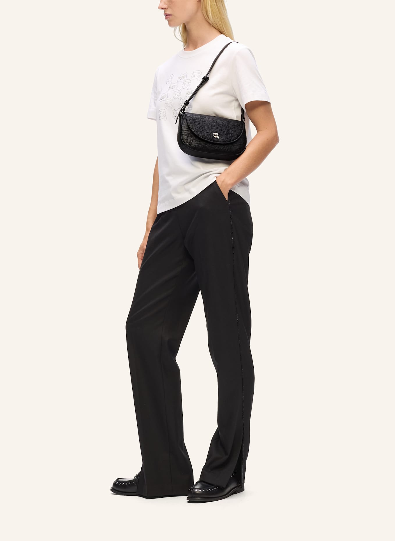 KARL LAGERFELD Pouch: SCHWARZ