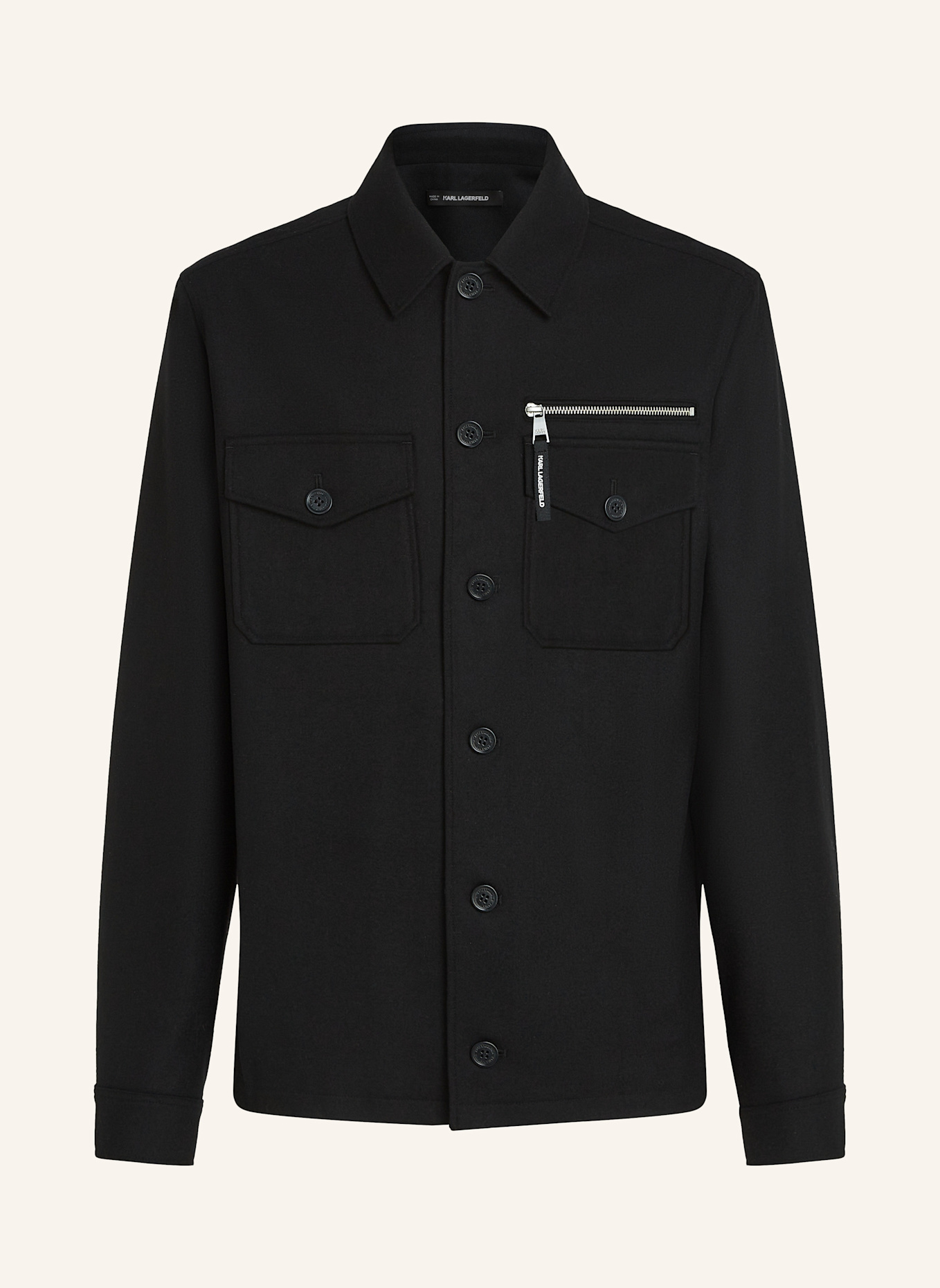 KARL LAGERFELD Jacke: SCHWARZ