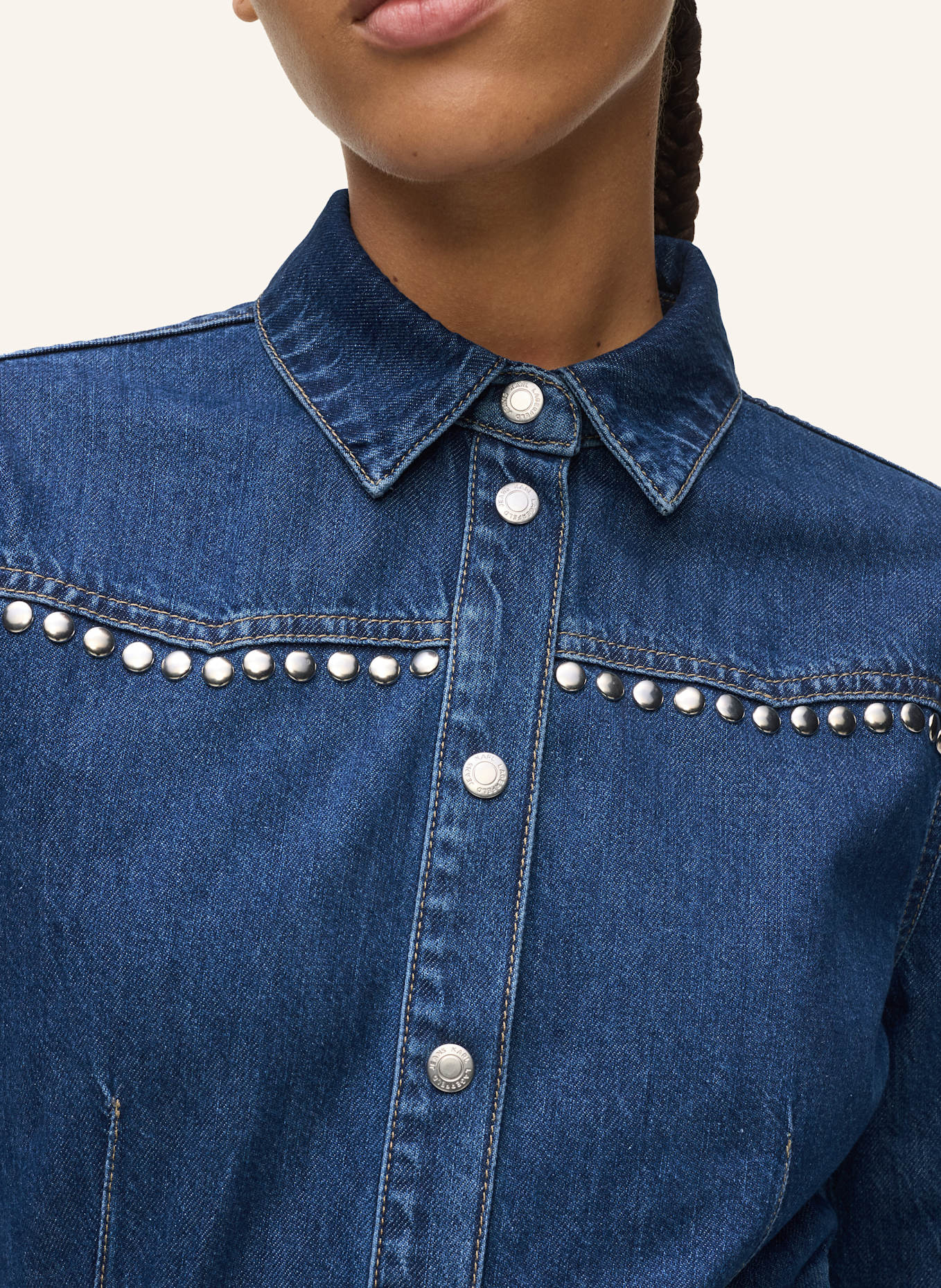 KARL LAGERFELD JEANS Kleid: DUNKELBLAU