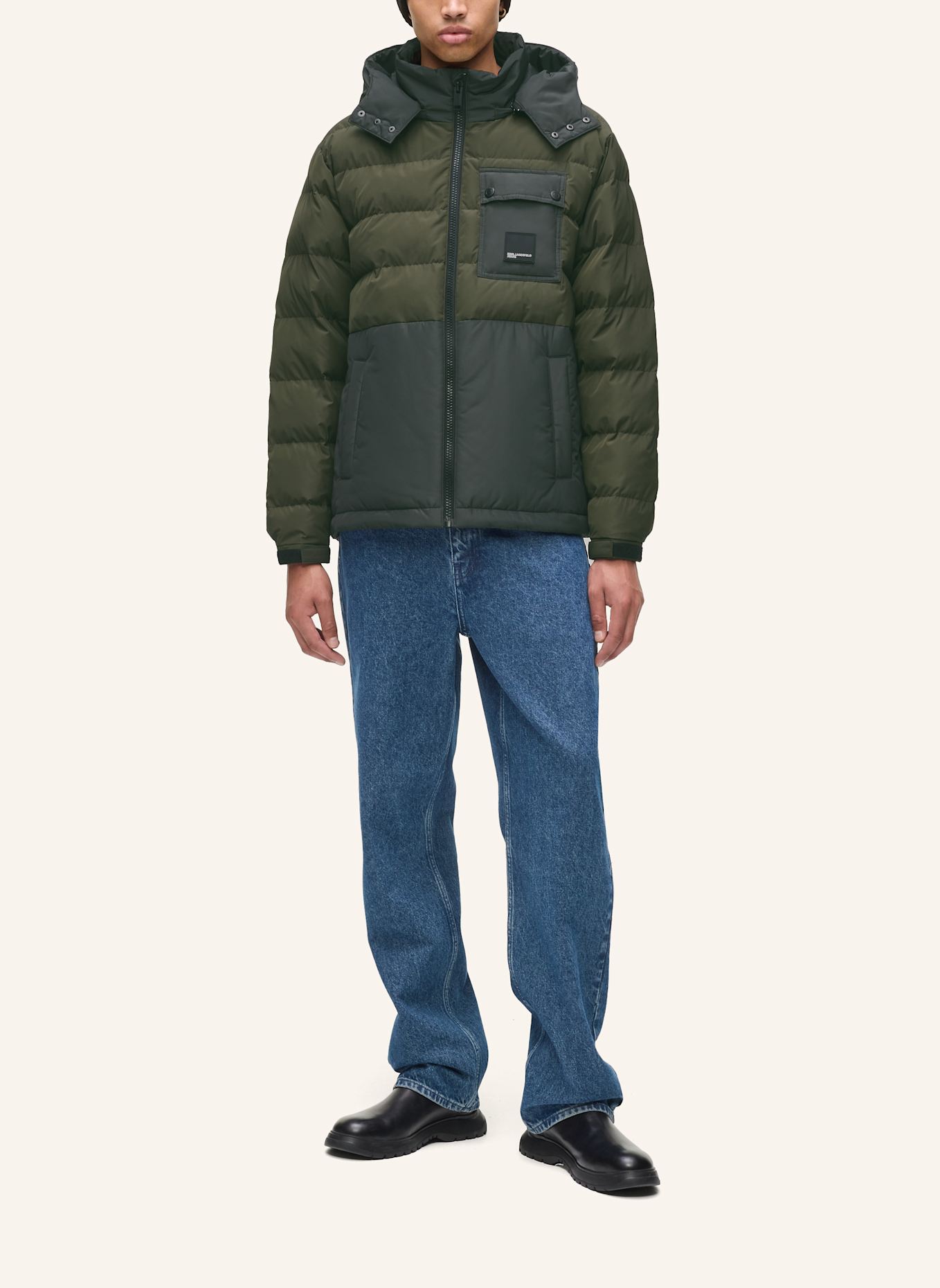 KARL LAGERFELD JEANS Jacke: DUNKELGRÜN