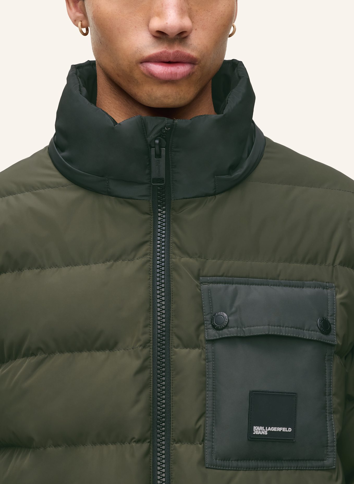 KARL LAGERFELD JEANS Jacke: DUNKELGRÜN