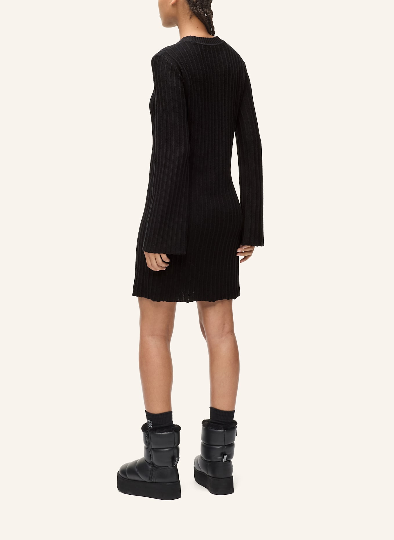 KARL LAGERFELD JEANS Kleid: SCHWARZ