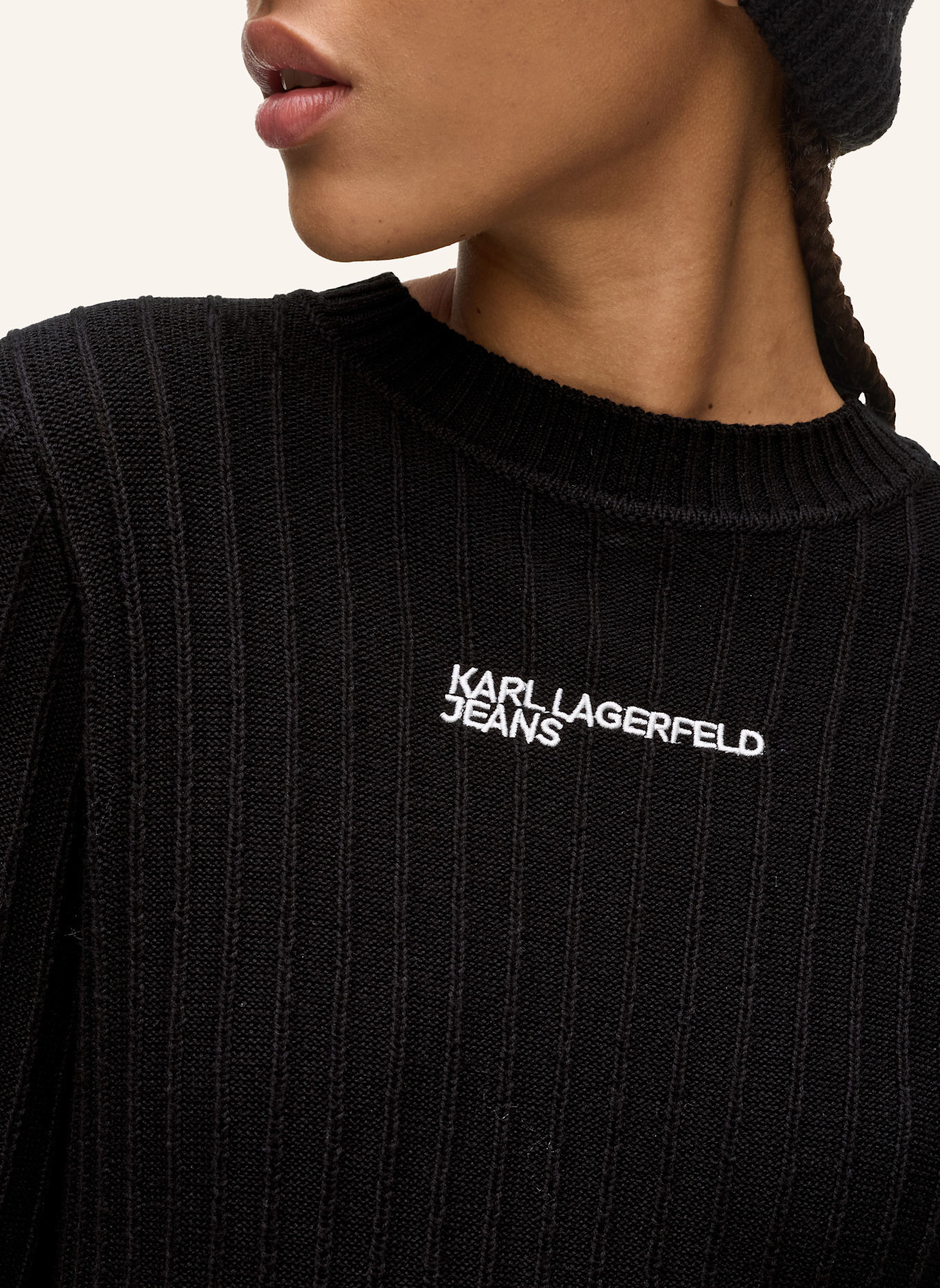 KARL LAGERFELD JEANS Kleid: SCHWARZ