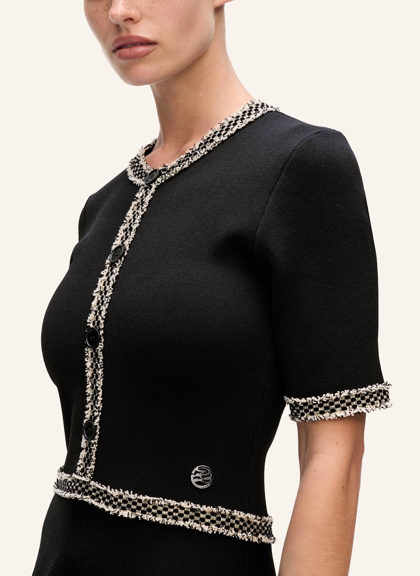 KARL LAGERFELD Kleid: SCHWARZ