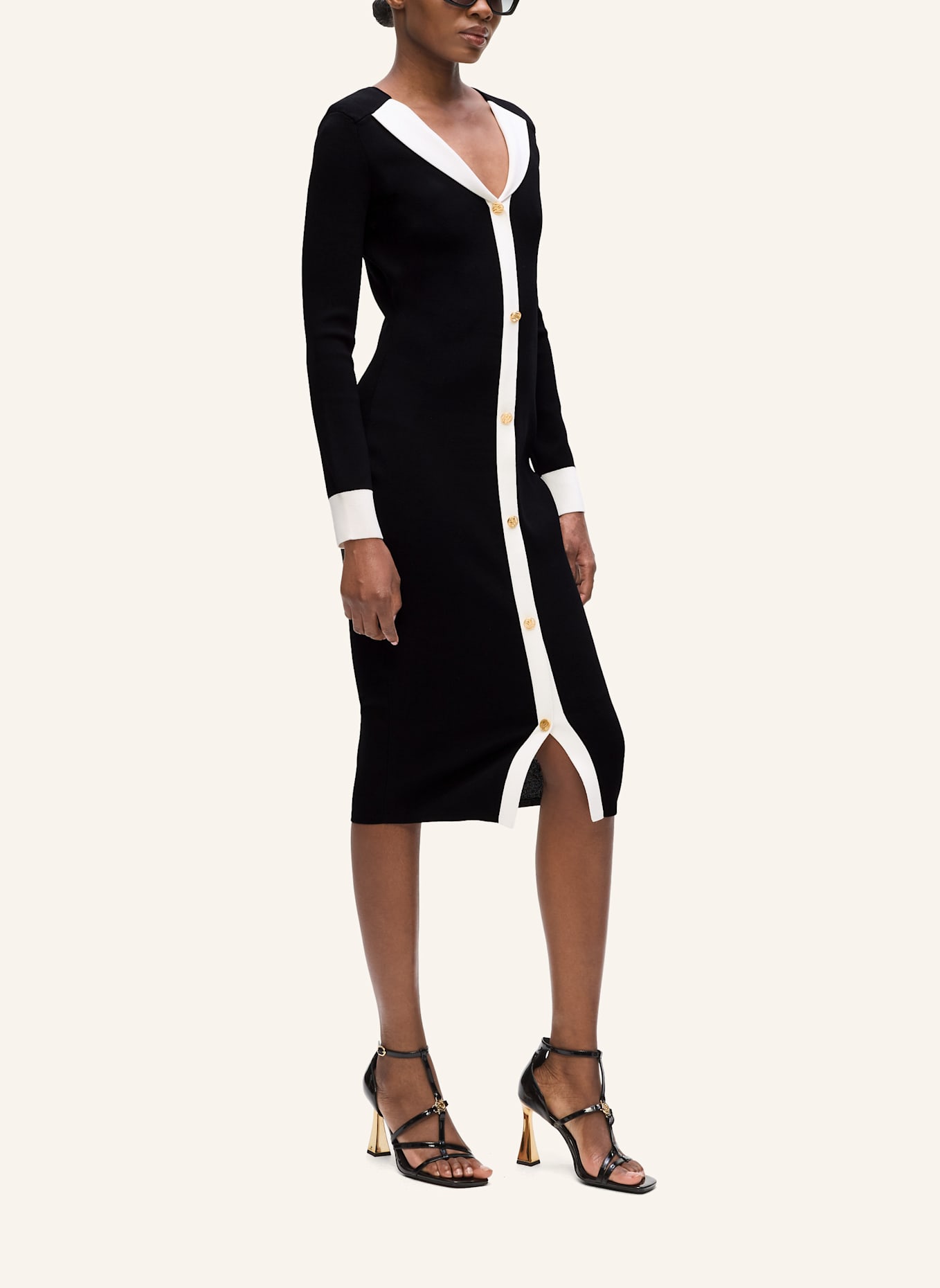 KARL LAGERFELD Kleid: SCHWARZ