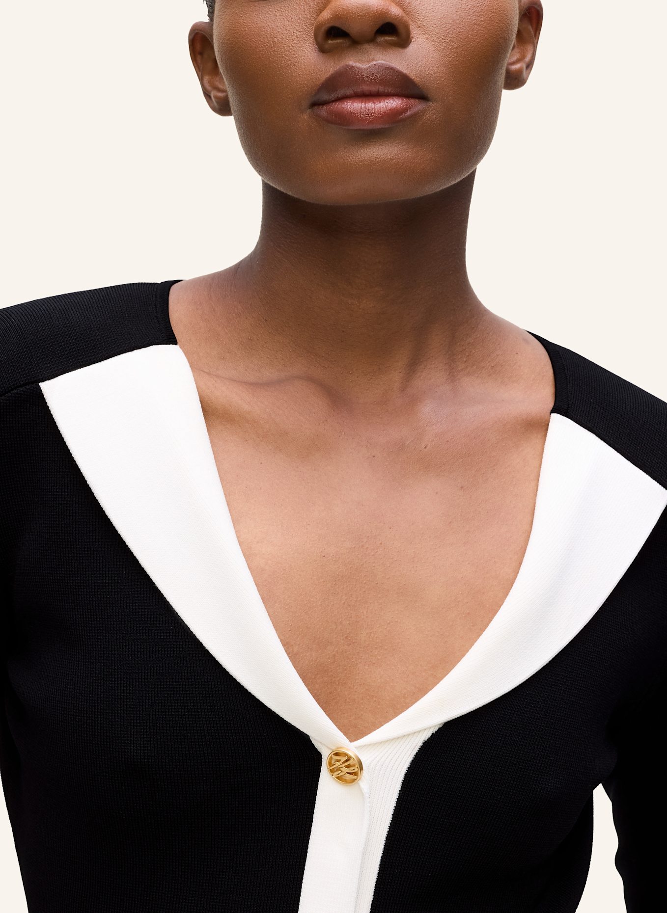 KARL LAGERFELD Kleid: SCHWARZ