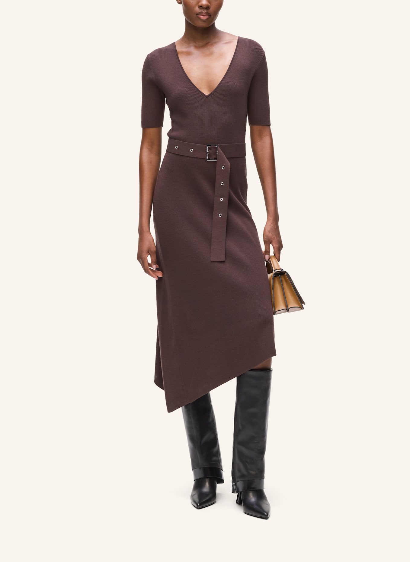 KARL LAGERFELD Kleid: BRAUN