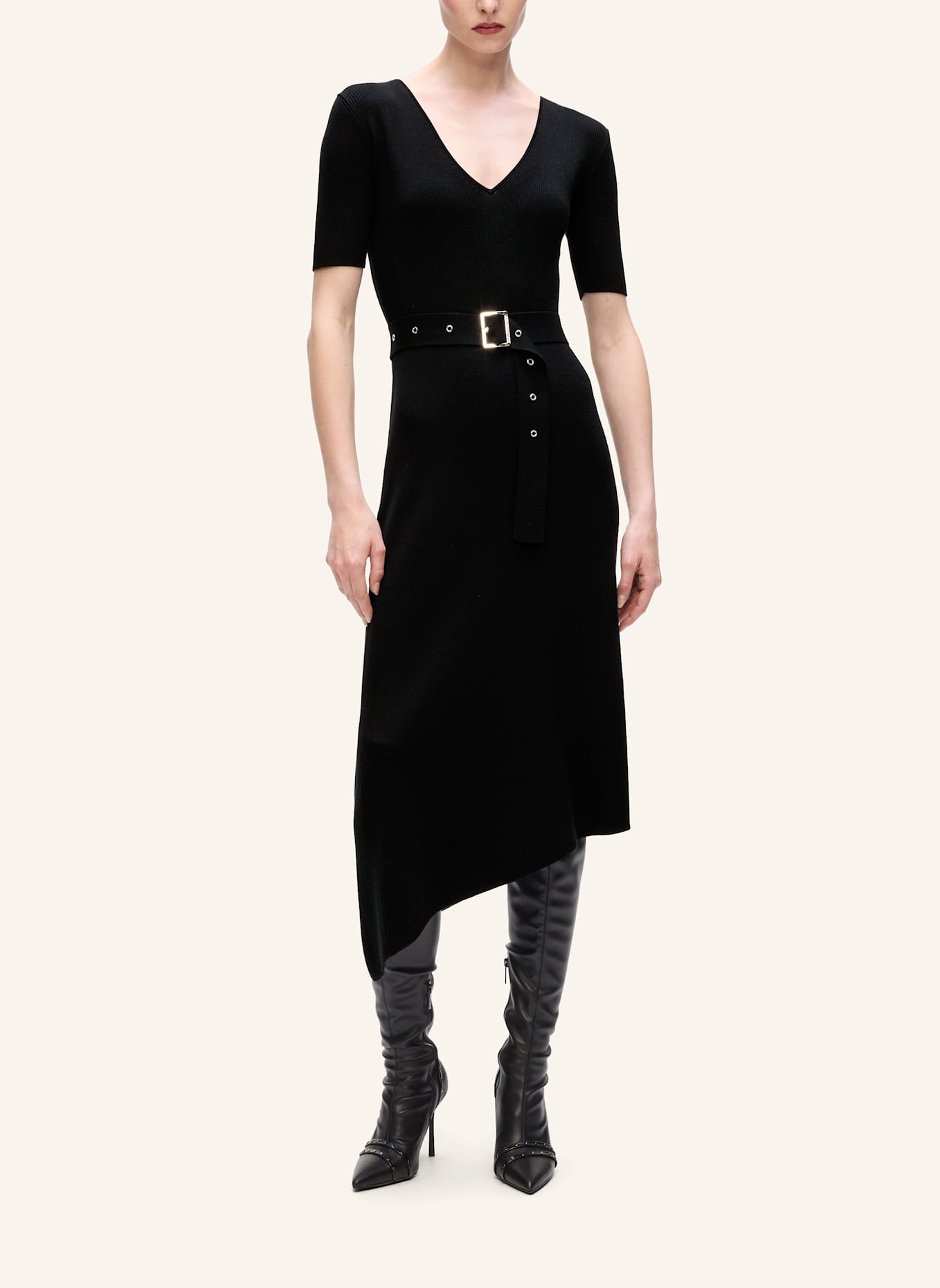 KARL LAGERFELD Kleid: SCHWARZ