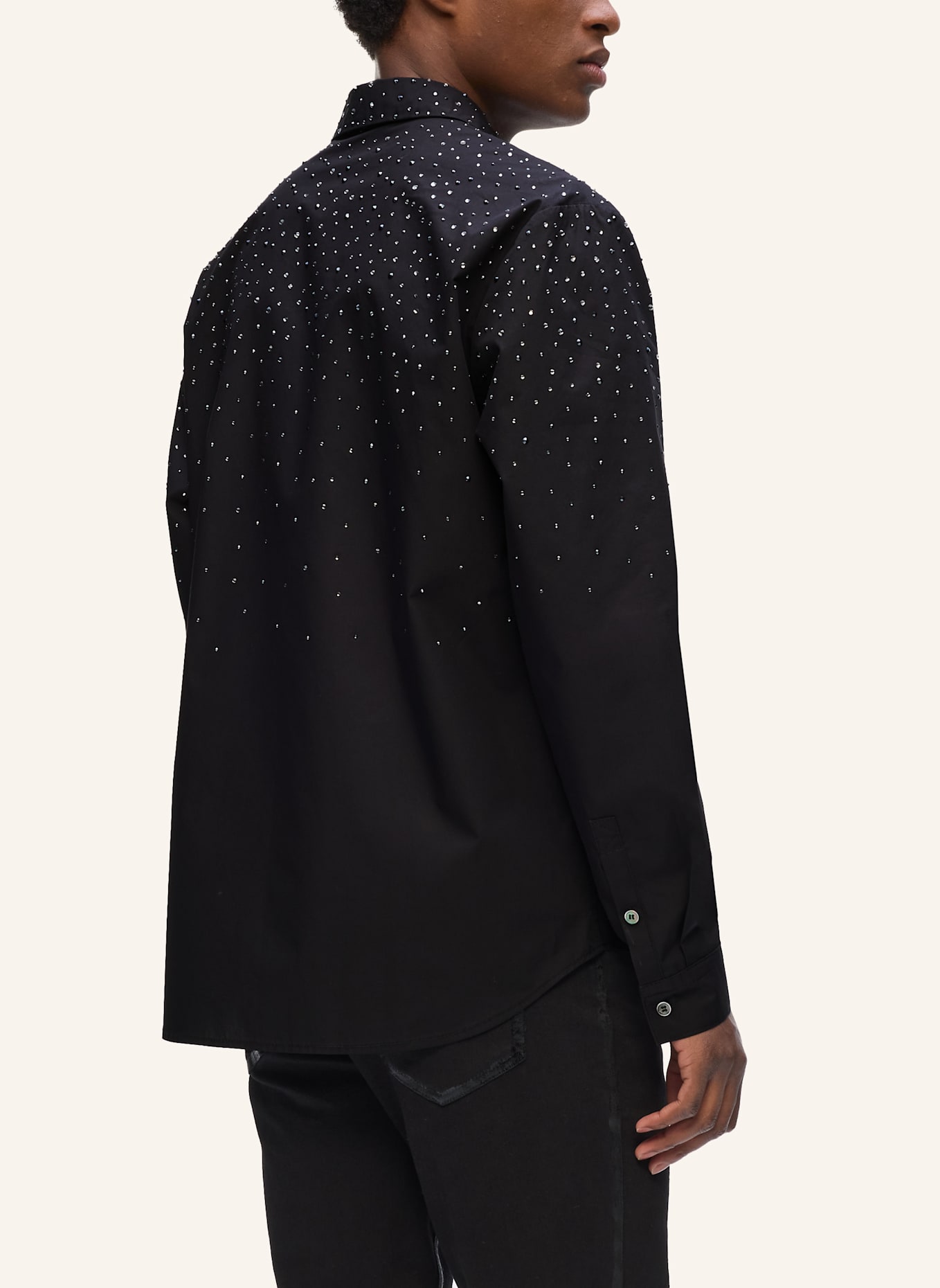 KARL LAGERFELD Hemd: SCHWARZ