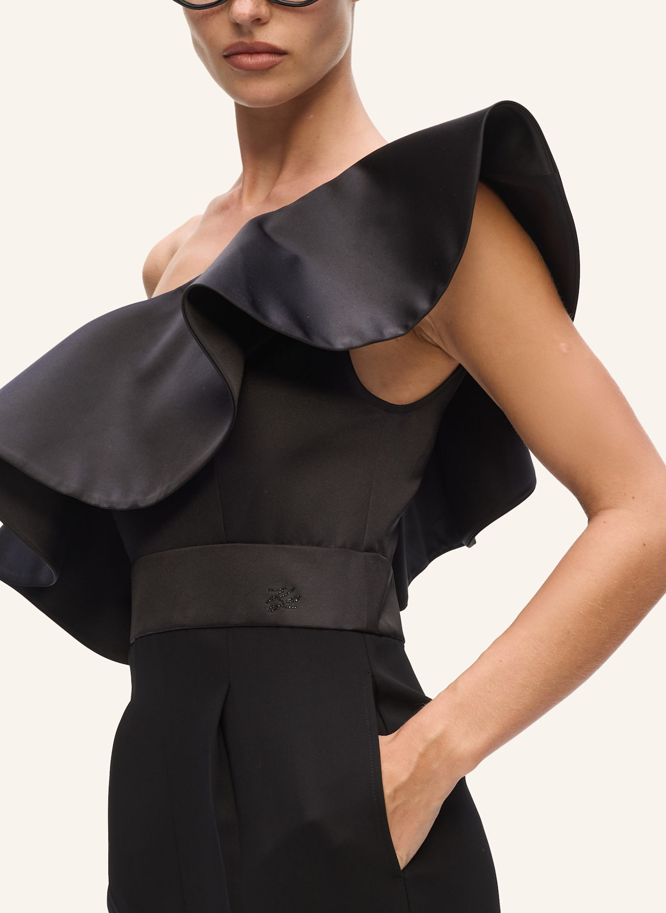 KARL LAGERFELD Jumpsuit: SCHWARZ