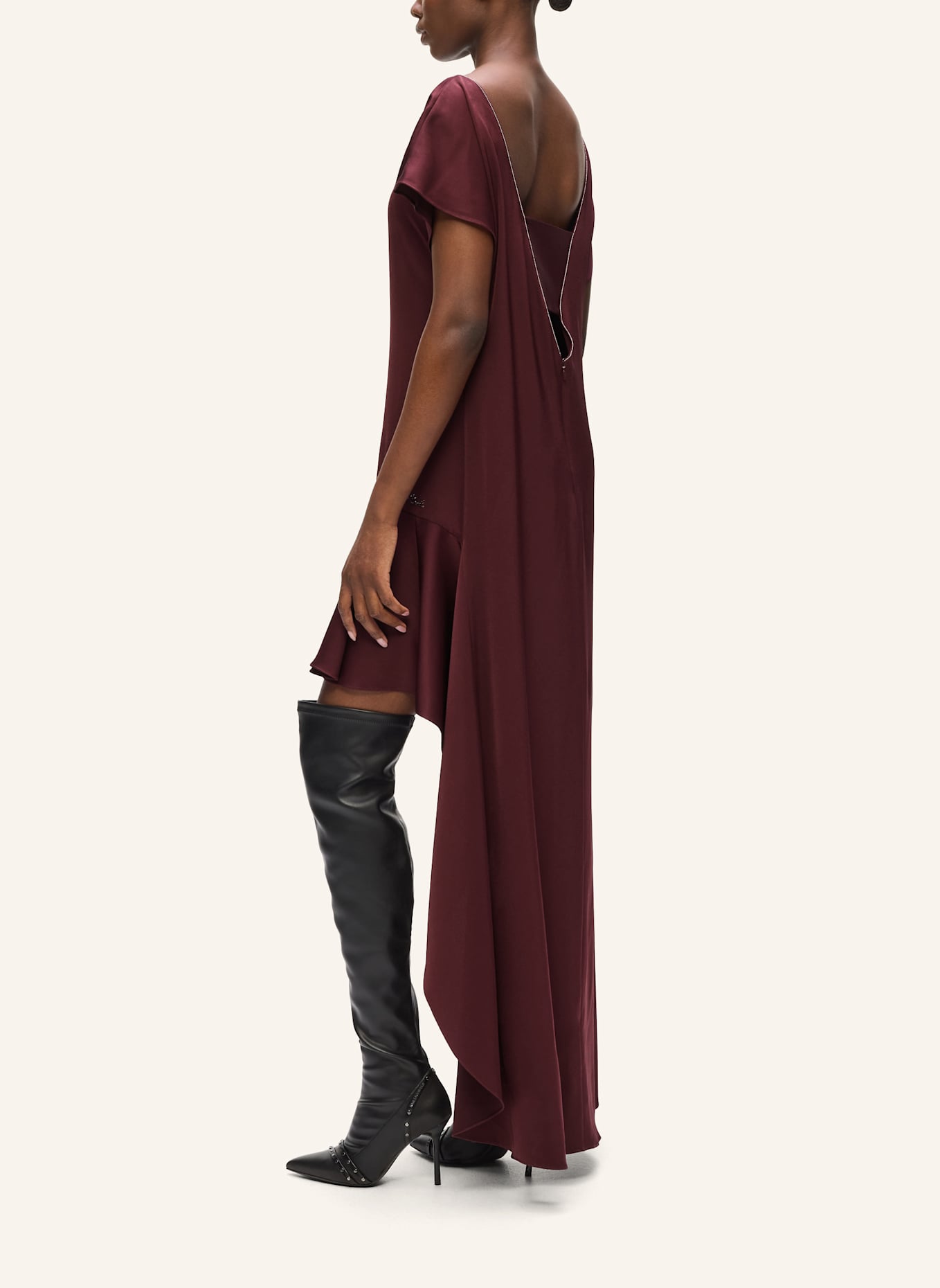 KARL LAGERFELD Kleid: DUNKELROT