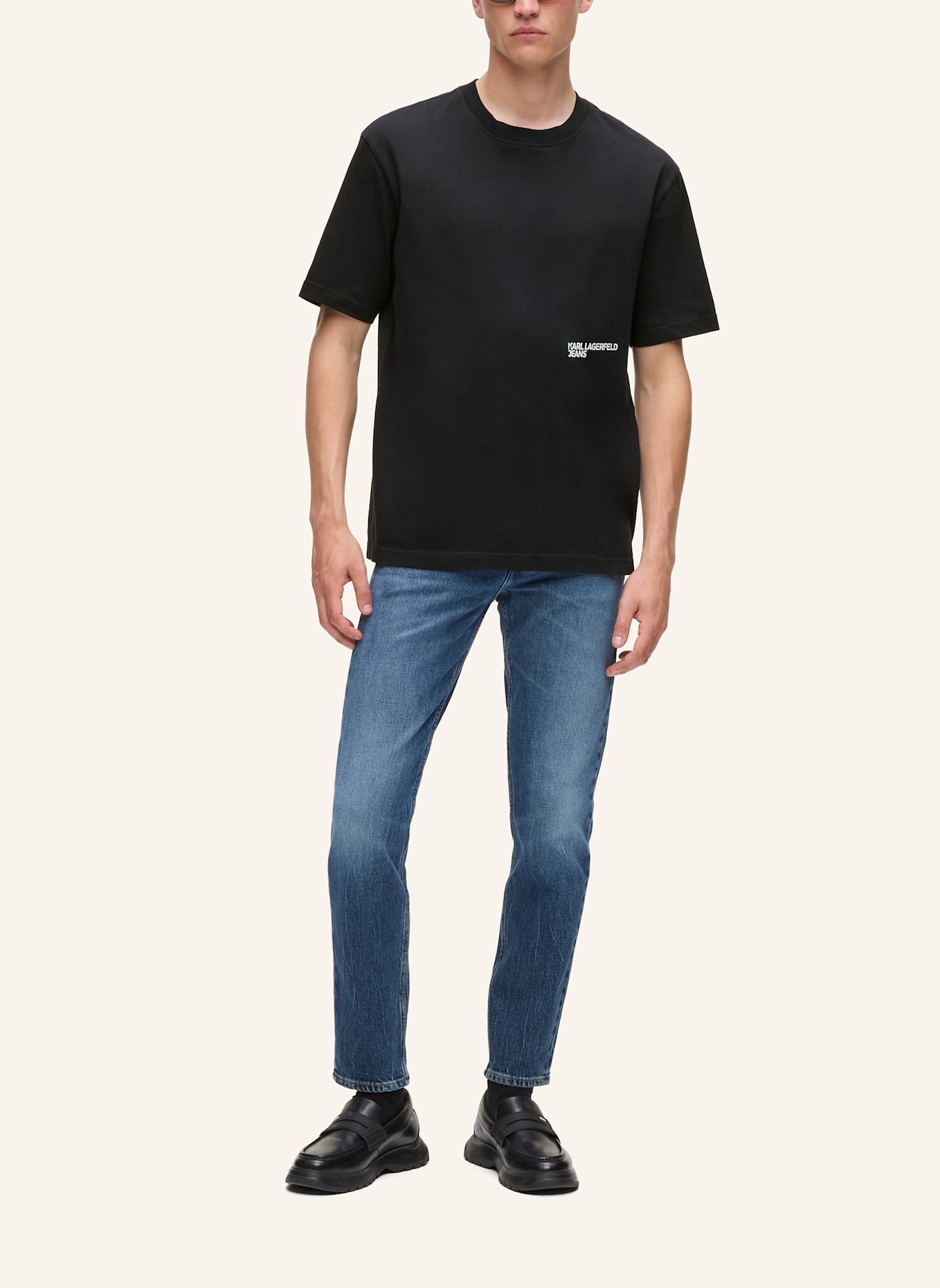 KARL LAGERFELD JEANS T-shirt: SCHWARZ