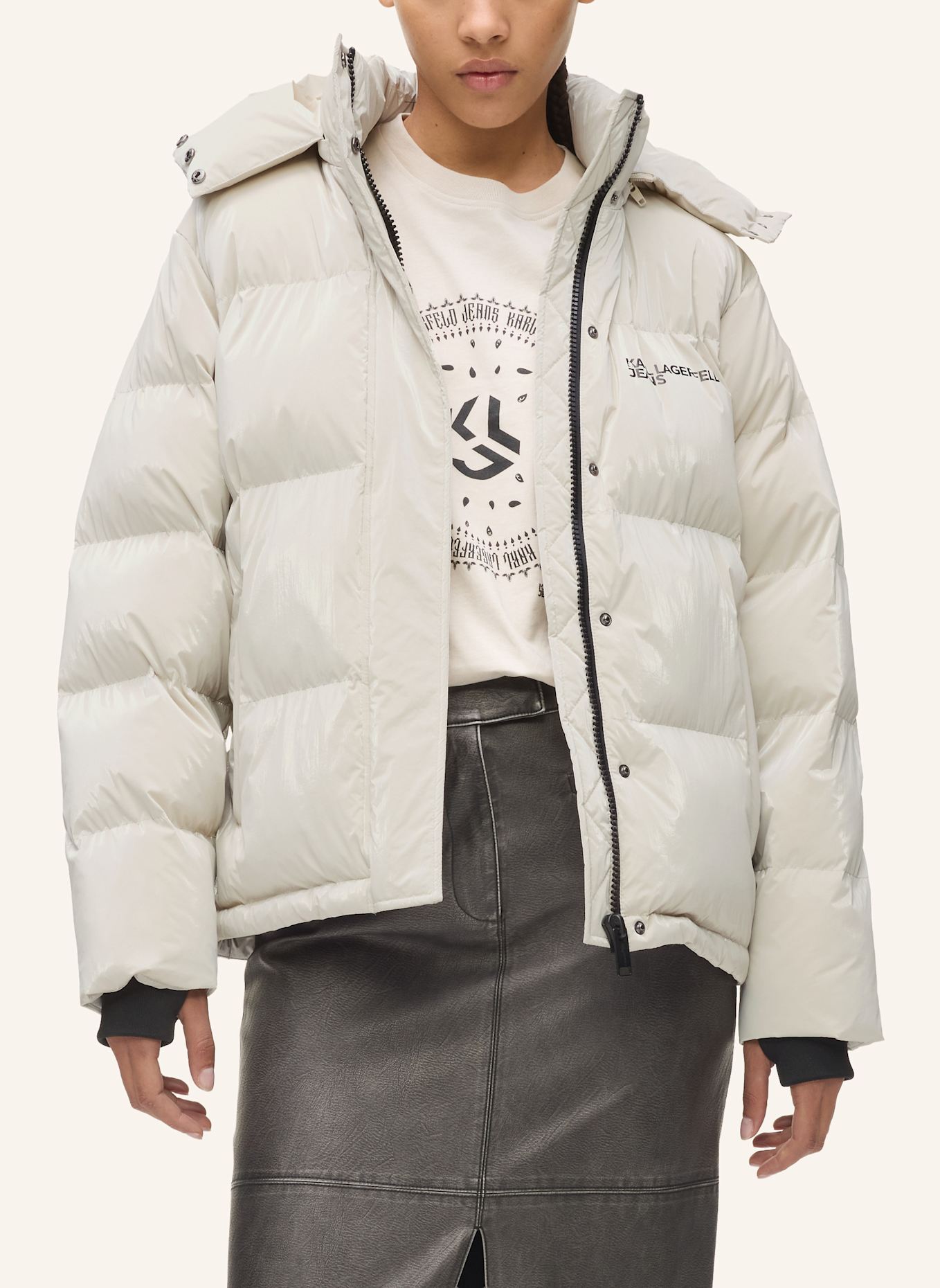 KARL LAGERFELD JEANS Jacke: WEISS