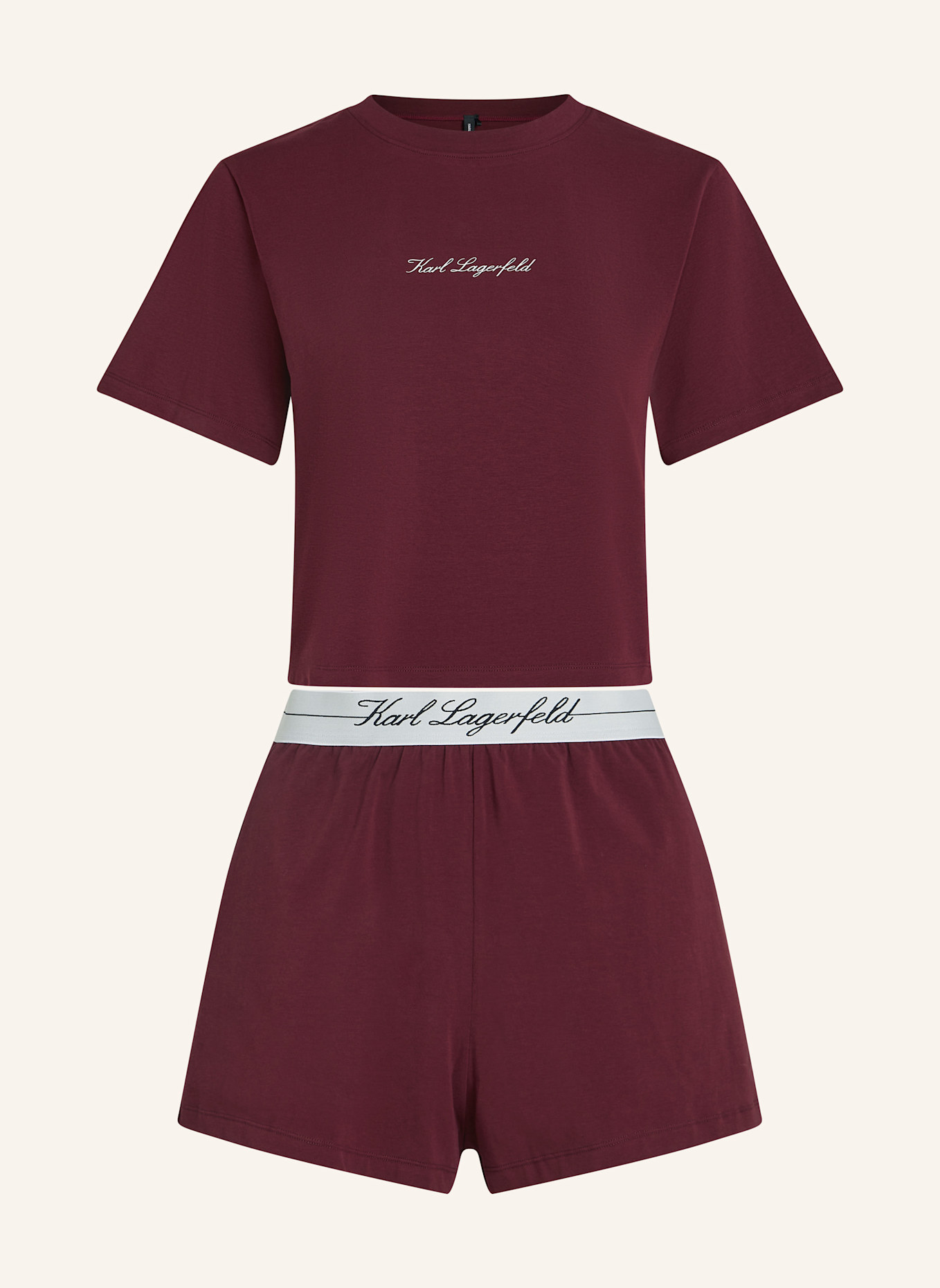 KARL LAGERFELD Nachtwäsche: DUNKELROT