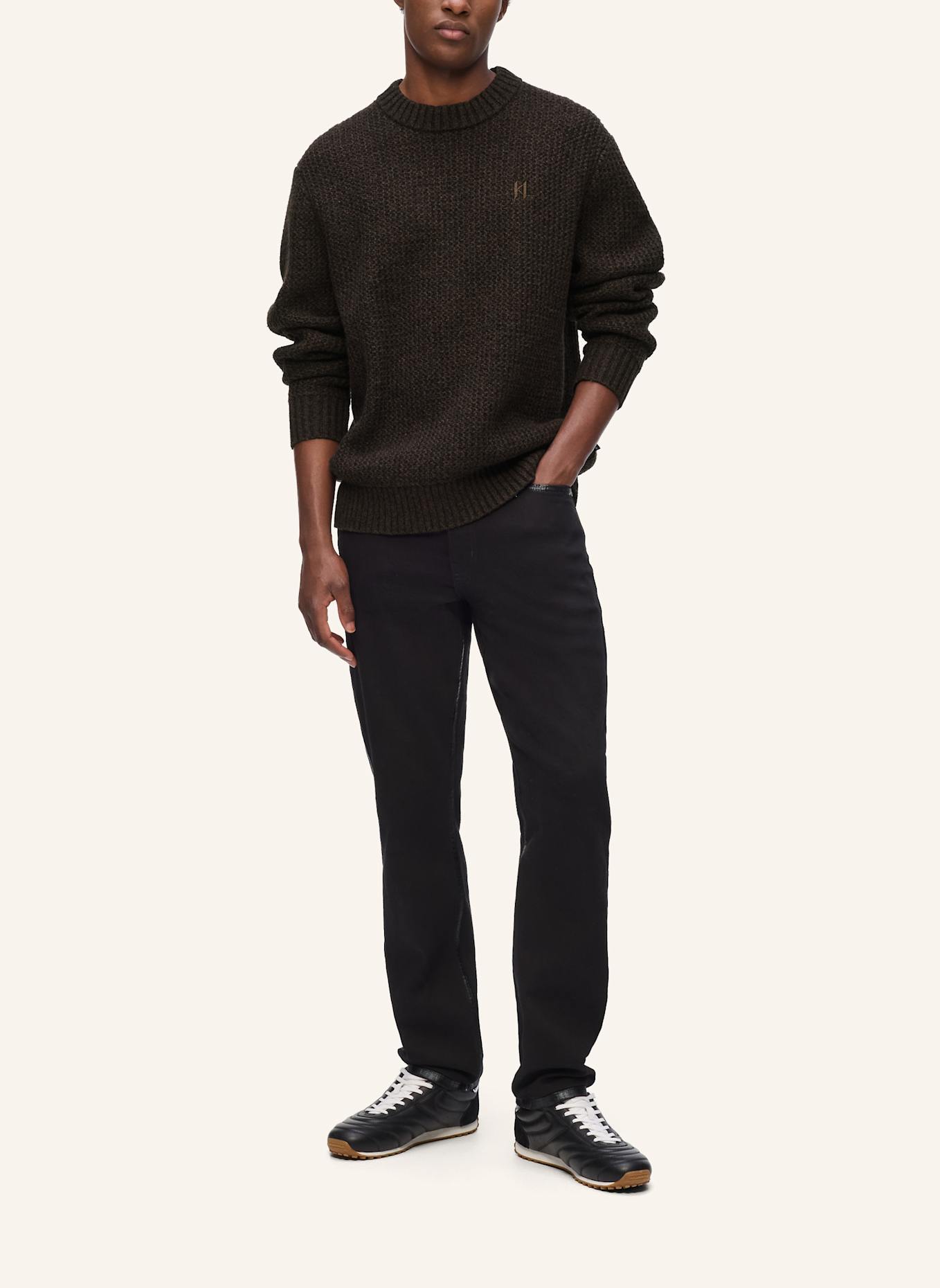 KARL LAGERFELD Sweatshirt: DUNKELBRAUN