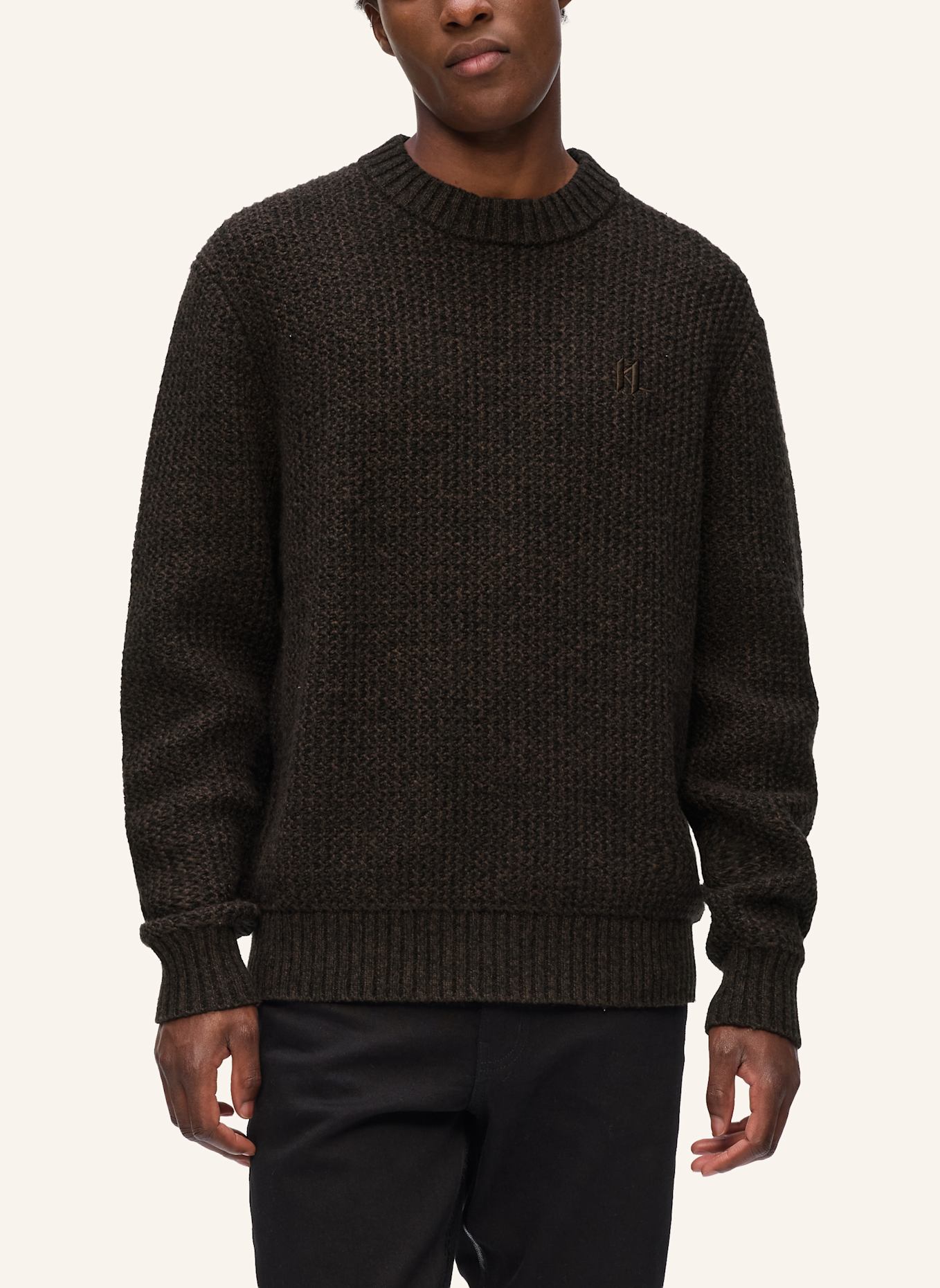 KARL LAGERFELD Sweatshirt: DUNKELBRAUN