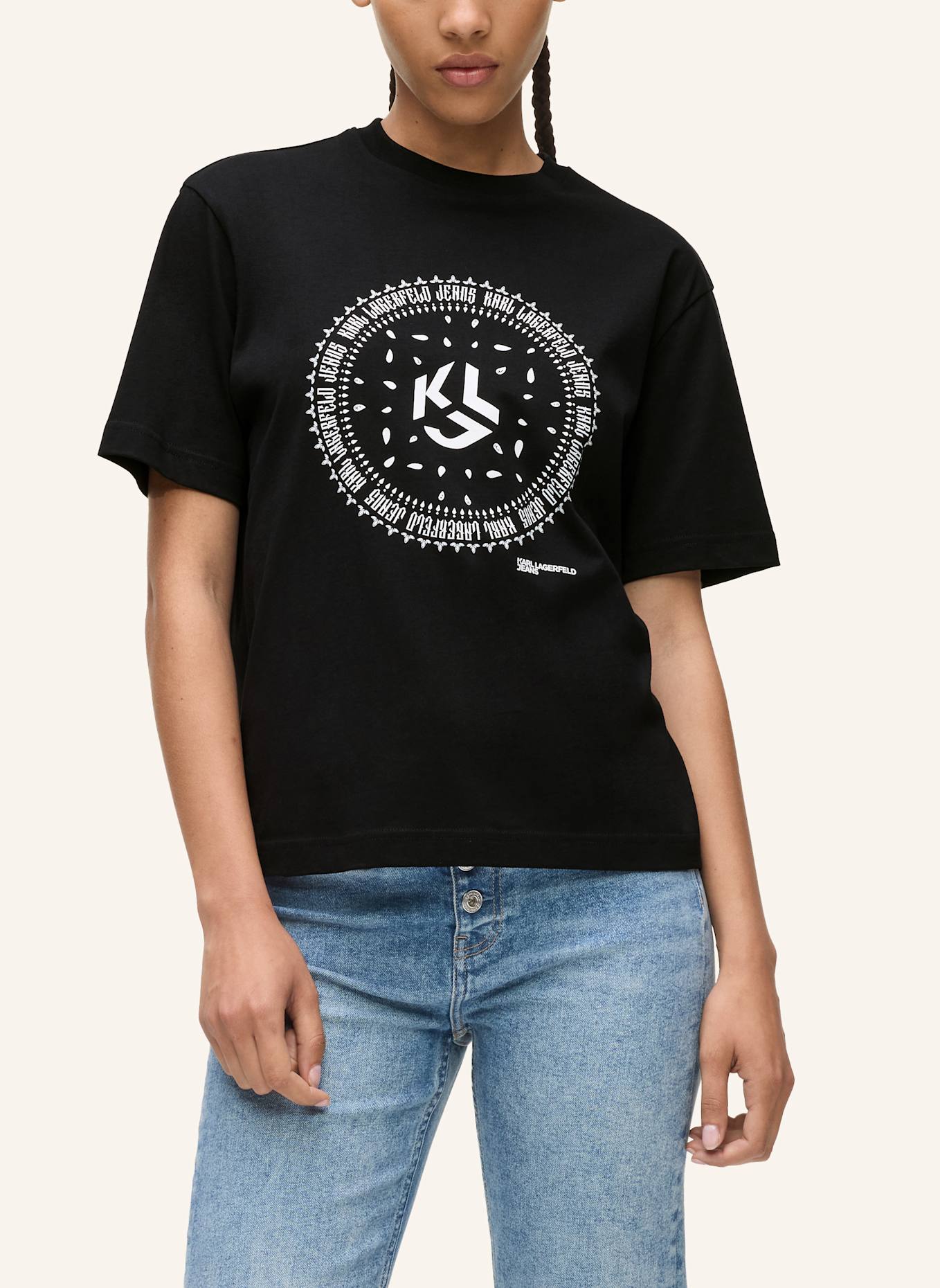 KARL LAGERFELD JEANS T-shirt: SCHWARZ