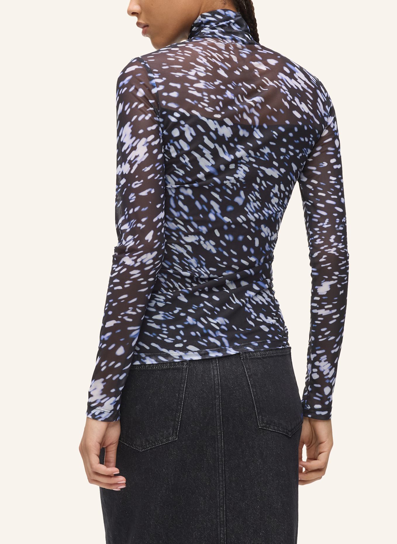KARL LAGERFELD JEANS Top: SCHWARZ/ BLAU