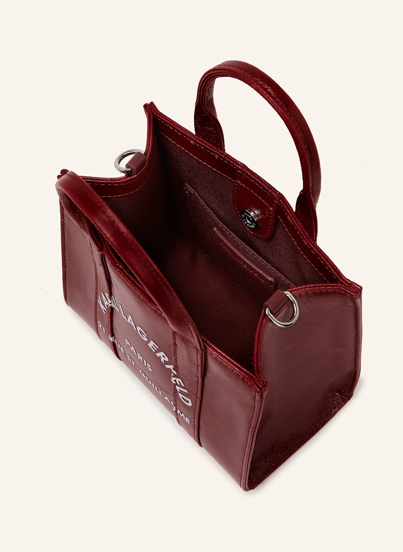 KARL LAGERFELD Shopper: DUNKELROT