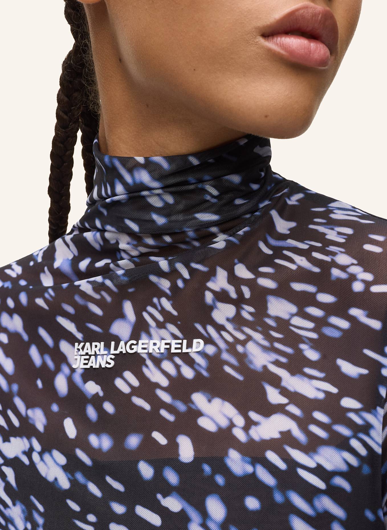 KARL LAGERFELD JEANS Top: SCHWARZ/ BLAU