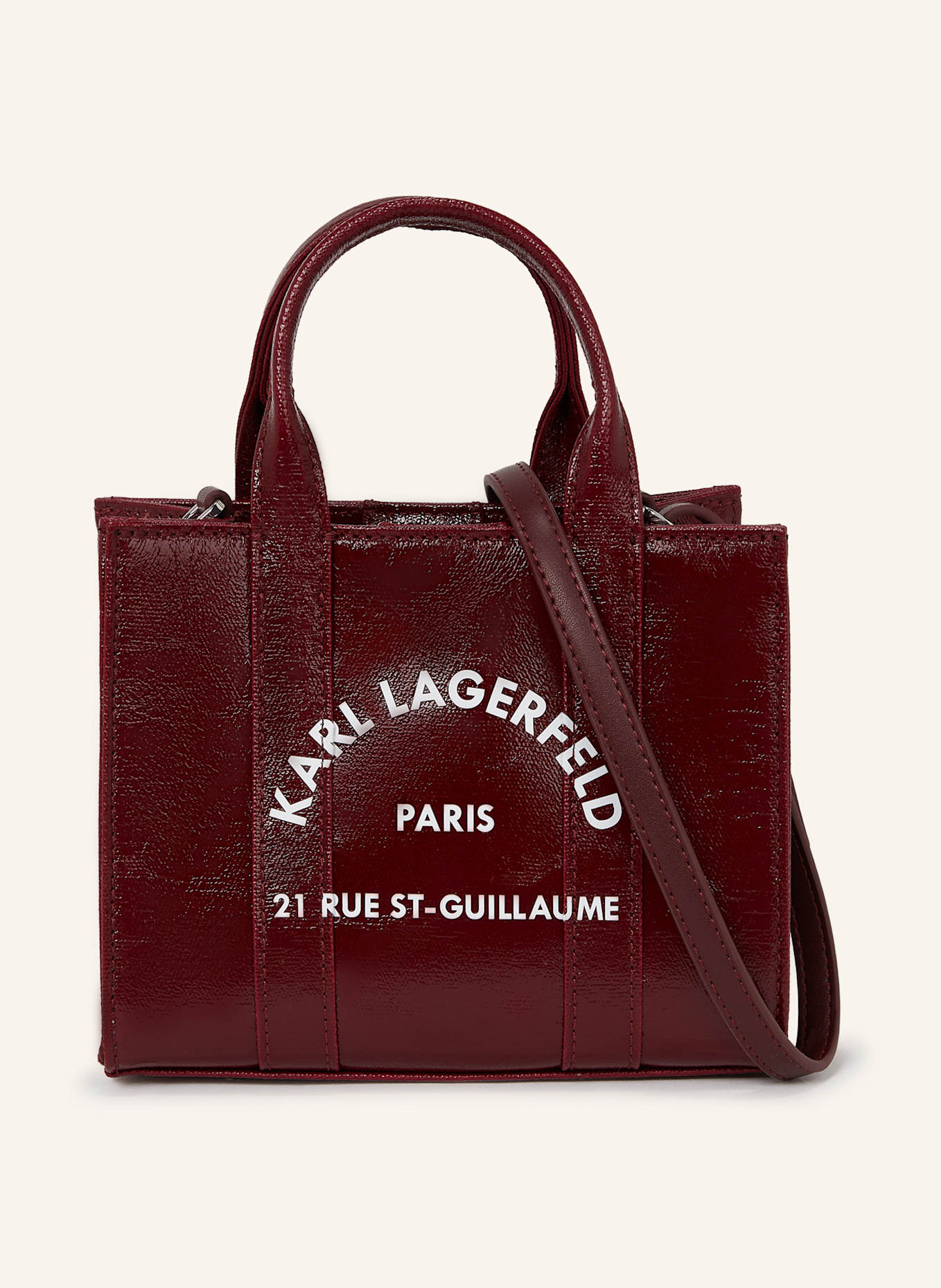 KARL LAGERFELD Shopper: DUNKELROT