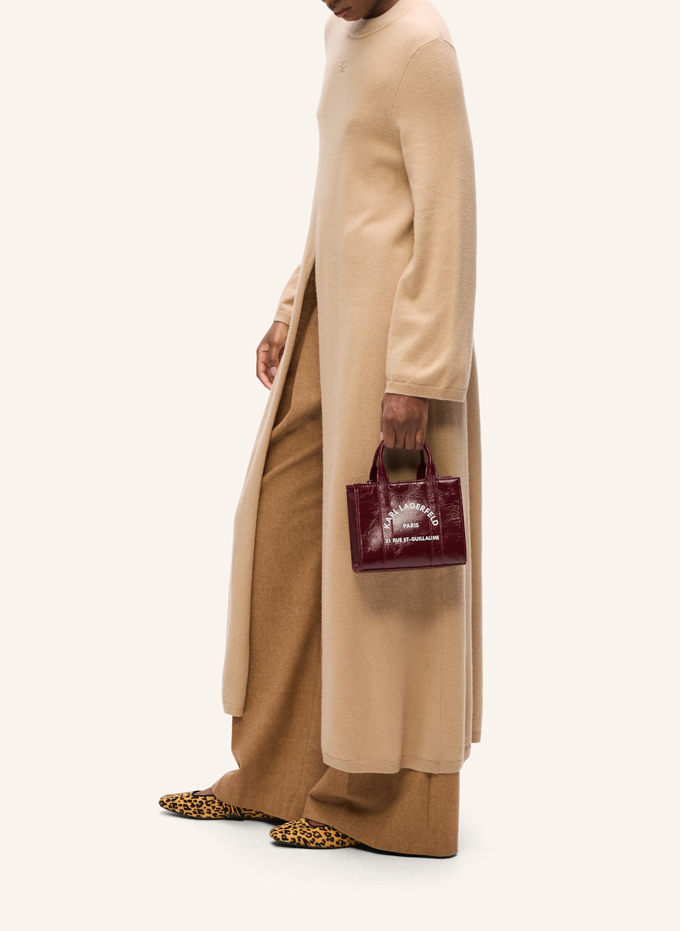 KARL LAGERFELD Shopper: DUNKELROT